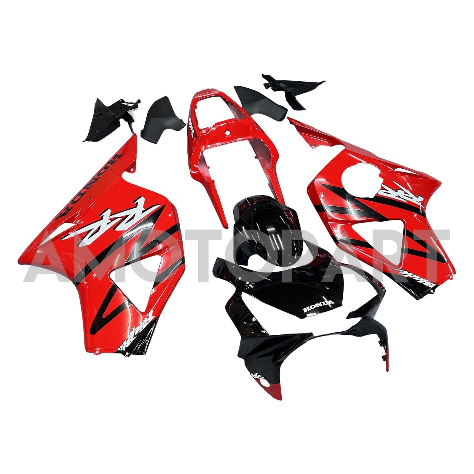 Amotopart 2002-2003 CBR954 Honda Red & Black Failing Kit