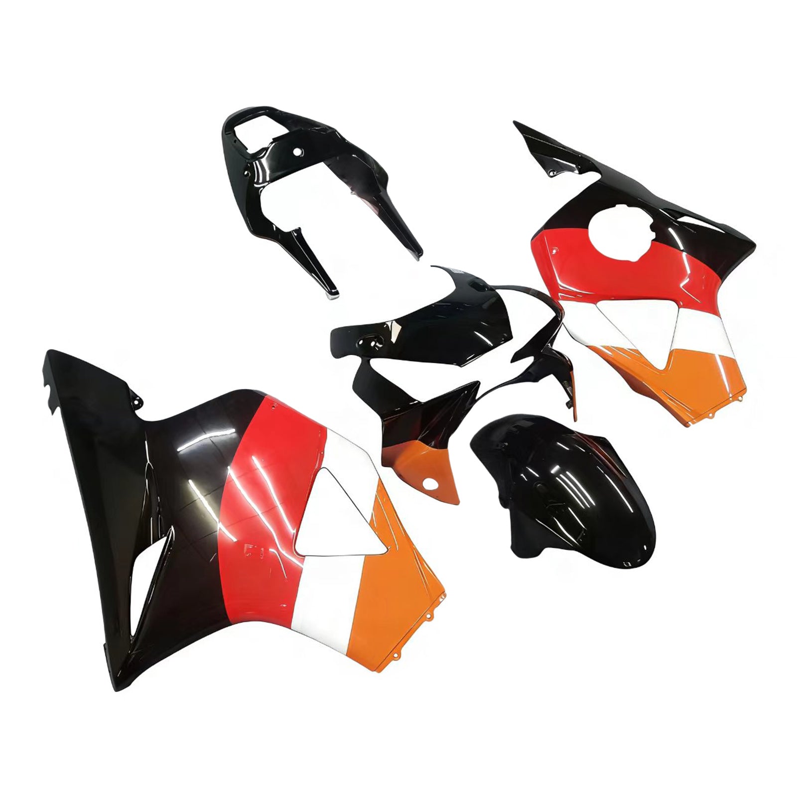 Amotopart 2002-2003 Honda CBR954 Kit de carenado naranja y negro