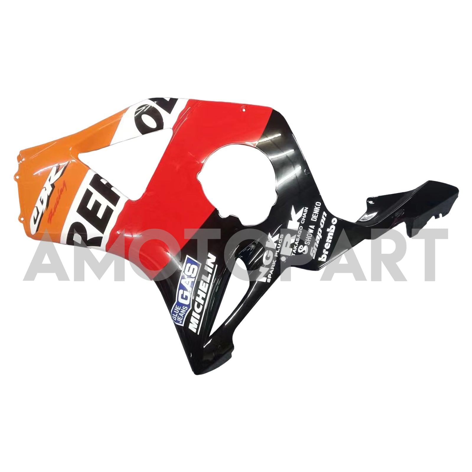 Amotopart 2002-2003 ホンダ CBR954 フェアリング オレンジ&ブラック キット