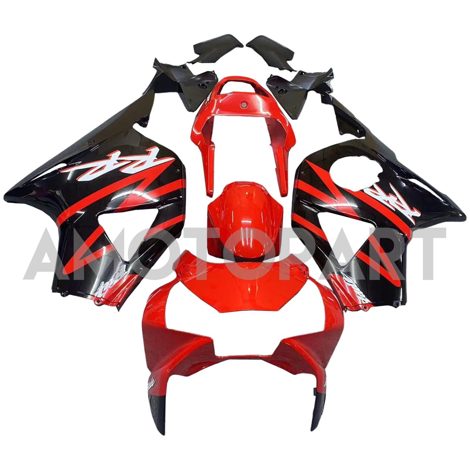 Amotopart 2002-2003 Honda CBR954 FARION RED & BLACK KIT