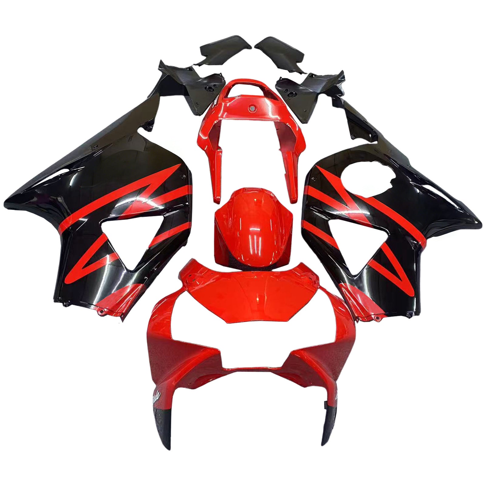 Amotopart 2002-2003 Honda CBR954 Verkleidung Rot&Schwarzes Set