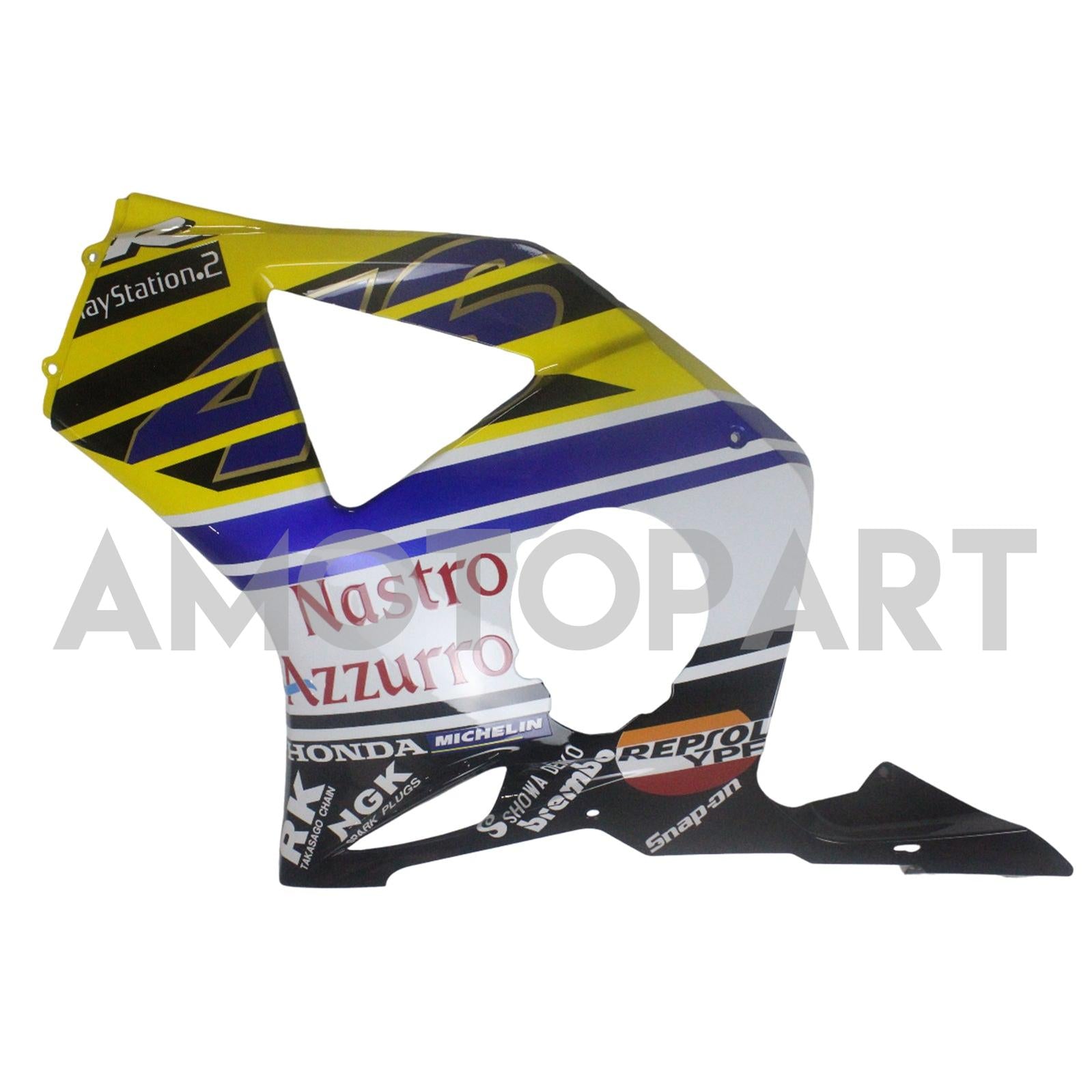 Amotopart 2002-2003 CBR954 Honda Blue&Yellow Fairing Kit