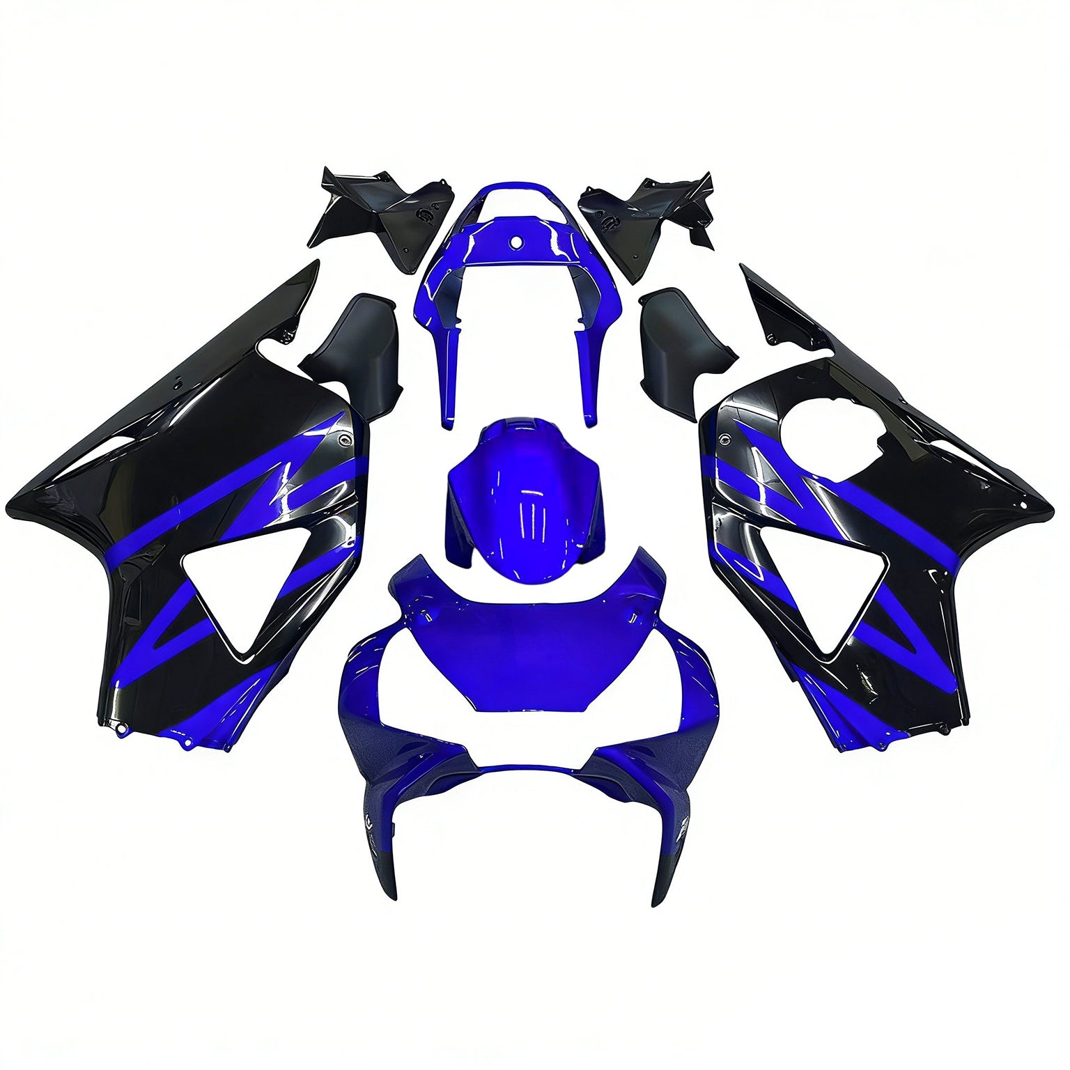 Amotopart 2002-2003 Honda CBR954 Glossy Blue Black Fairing Kit