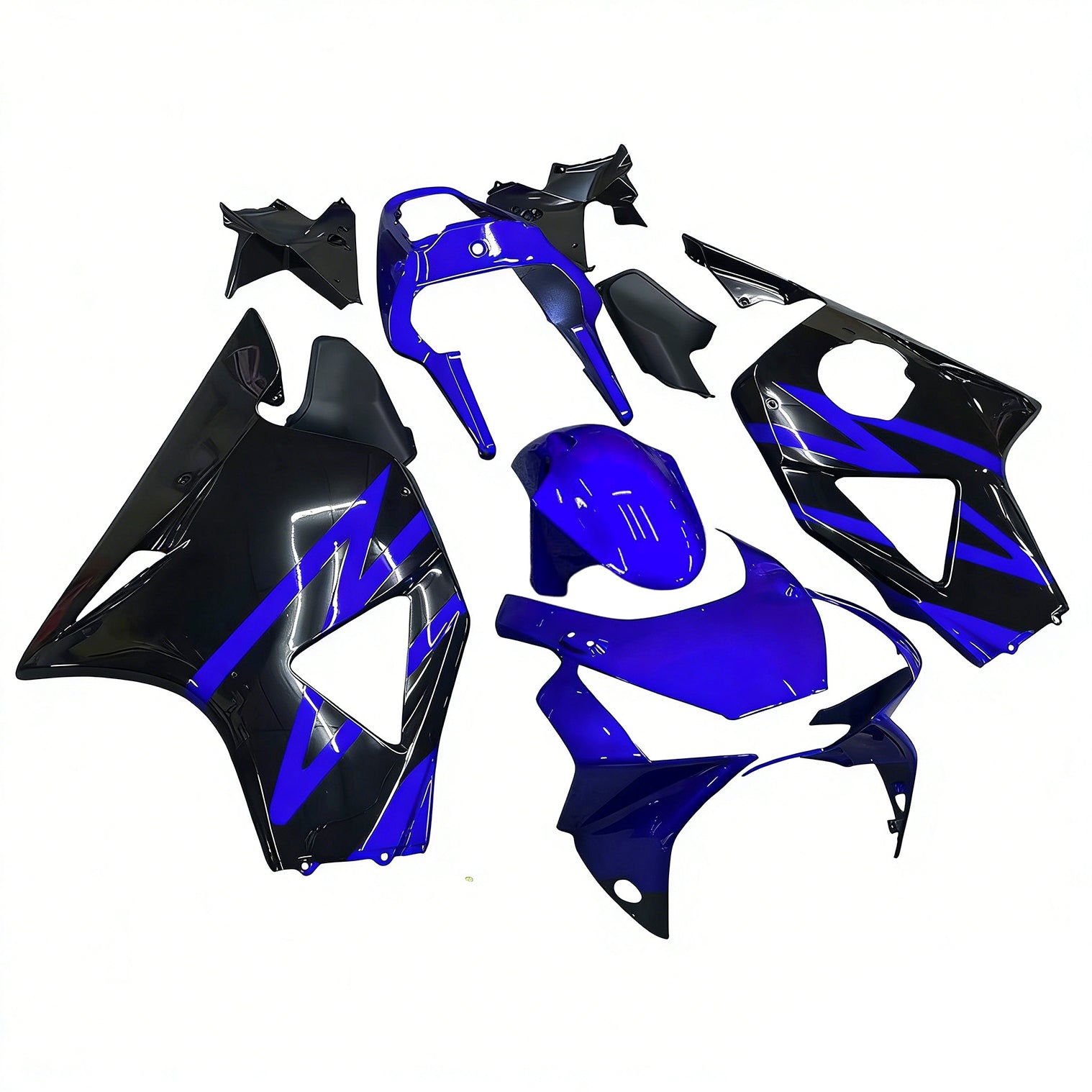Amotopart 2002-2003 Honda CBR954 Glossy Blue Black Fairing Kit
