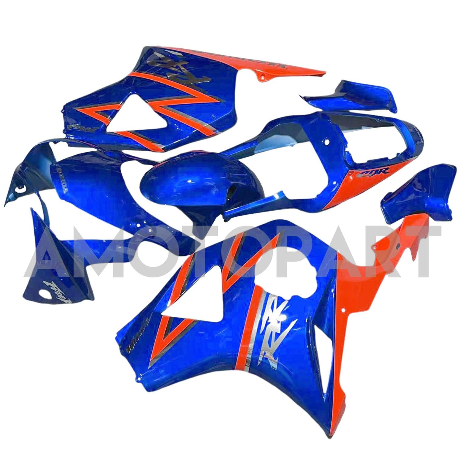 Amotopart Honda CBR954 2002-2003 Zestaw Blue & Orange Fairing