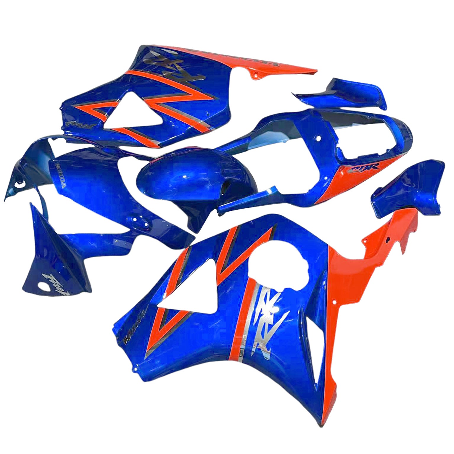 Kit de carenado Amotopart Honda CBR954 2002-2003 azul y naranja