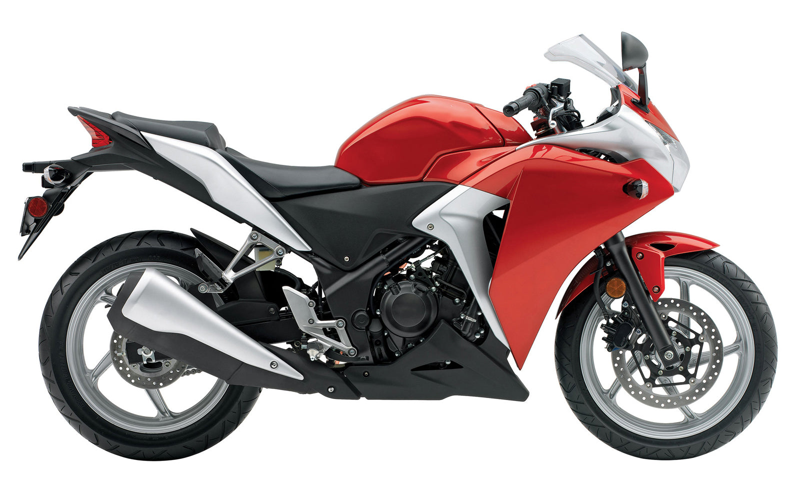 Kit de carenagem Amotopart 2011-2013 Honda CBR250R vermelho branco cinza