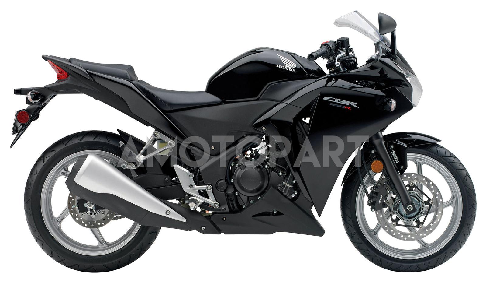 Amotopart Honda CBR250R 2011-2015 Glossy Black Fairing Kit