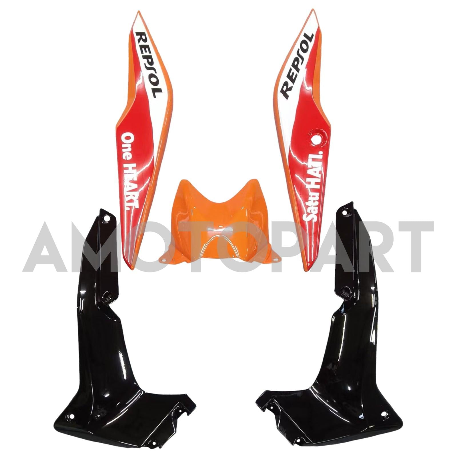 Amotopart Honda CBR250R 2011-2015 Orange&Red Repjol Fairing Kit