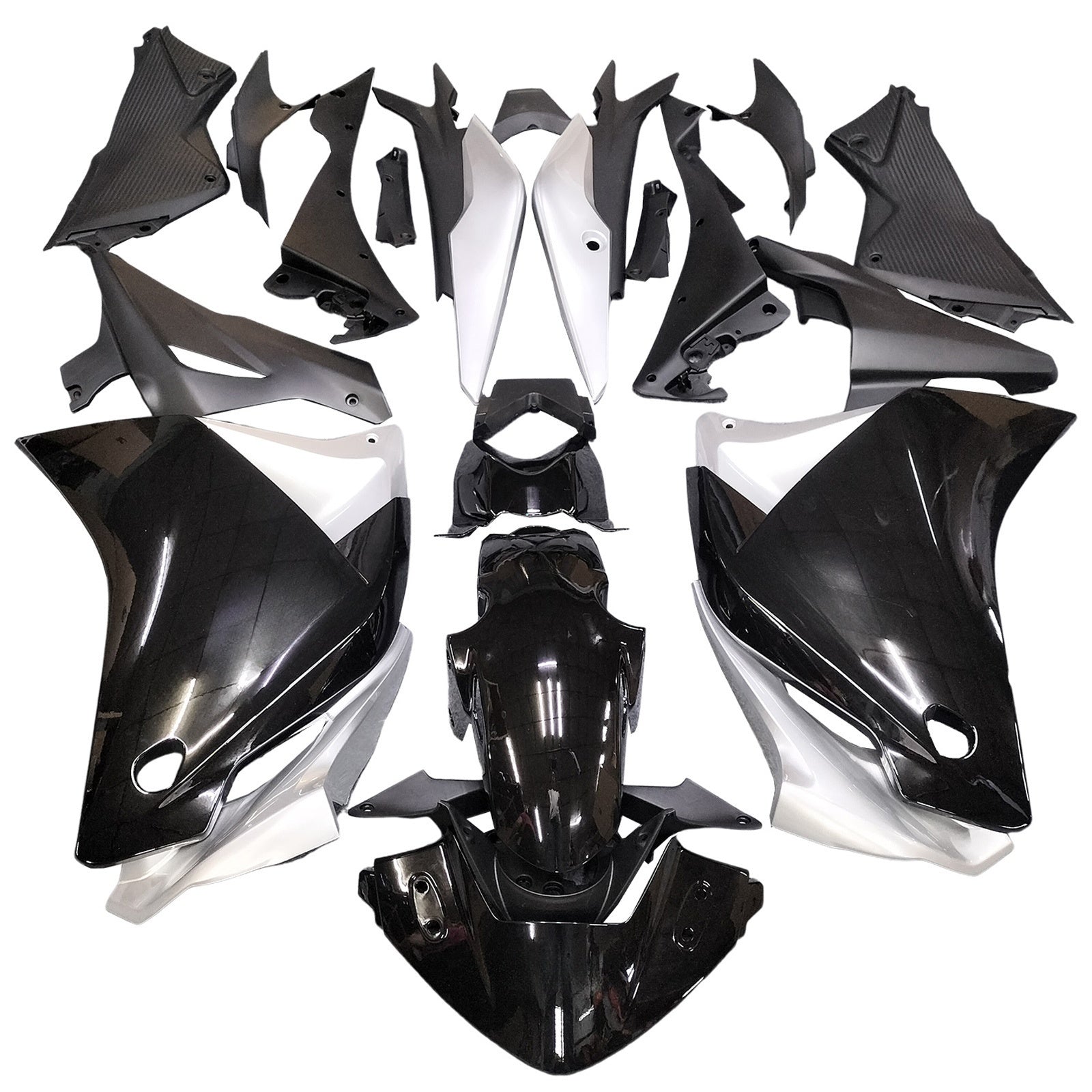 Amotopart Honda CBR250R 2011-2015 Sliver&Black Fairing Kit
