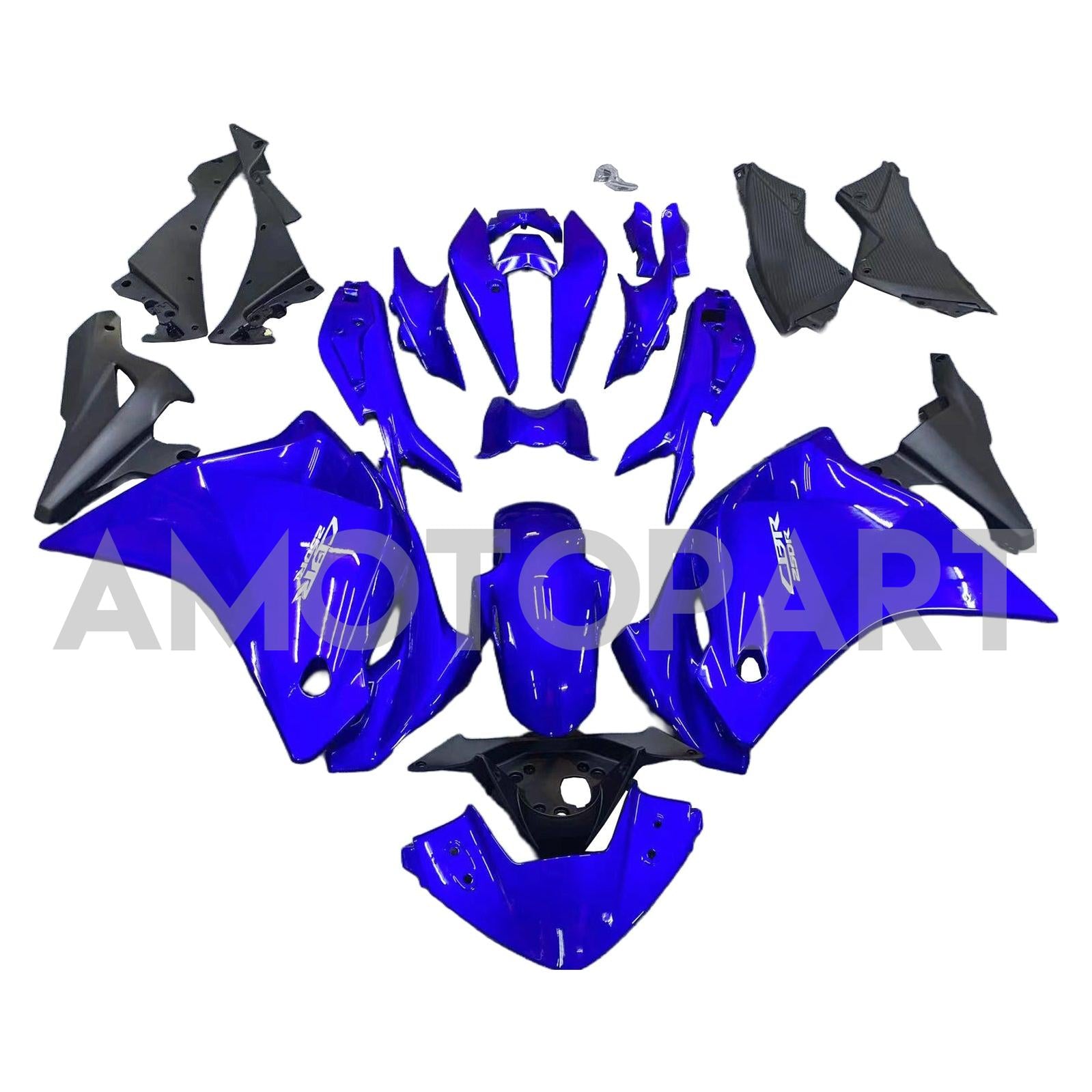 Amotopart 2011-2015 CBR250R Honda Blue Fairing Kit