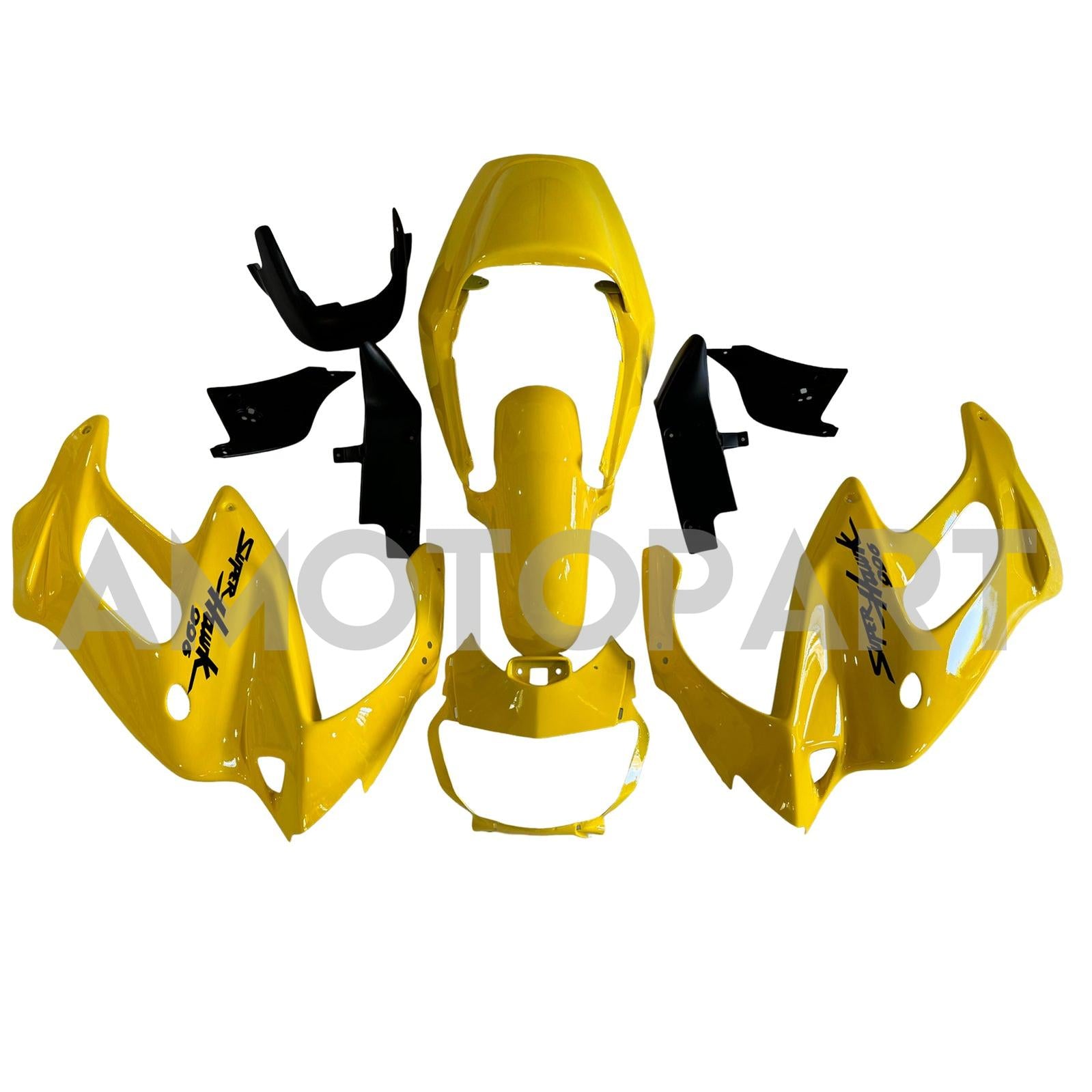 Amotopart 1997–2005 Honda VTR1000F Gelbes Verkleidungsset
