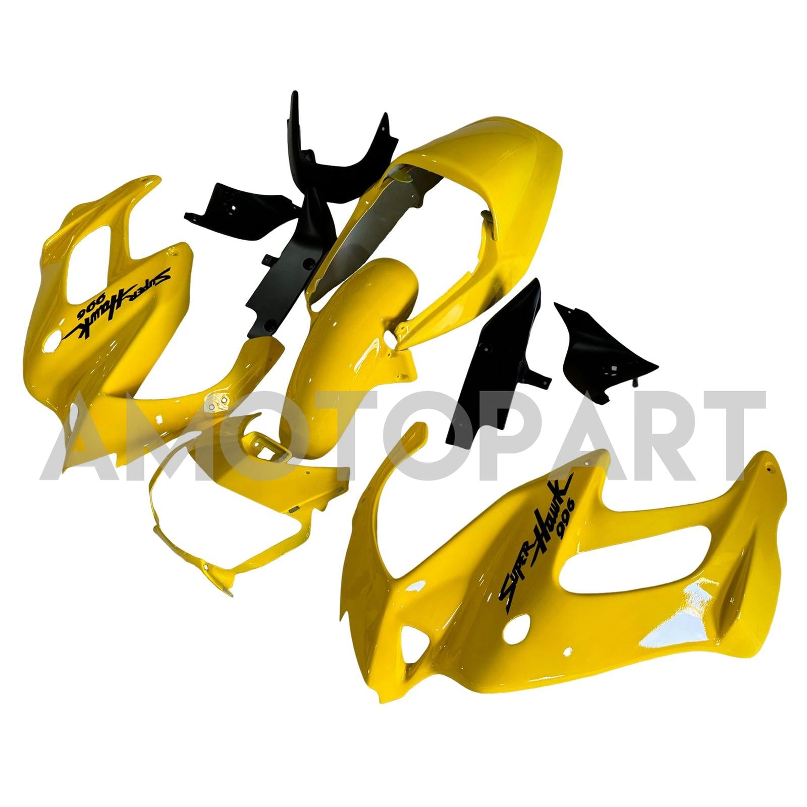 Amotopart 1997-2005 Honda VTR1000F Yellow Fairing Kit