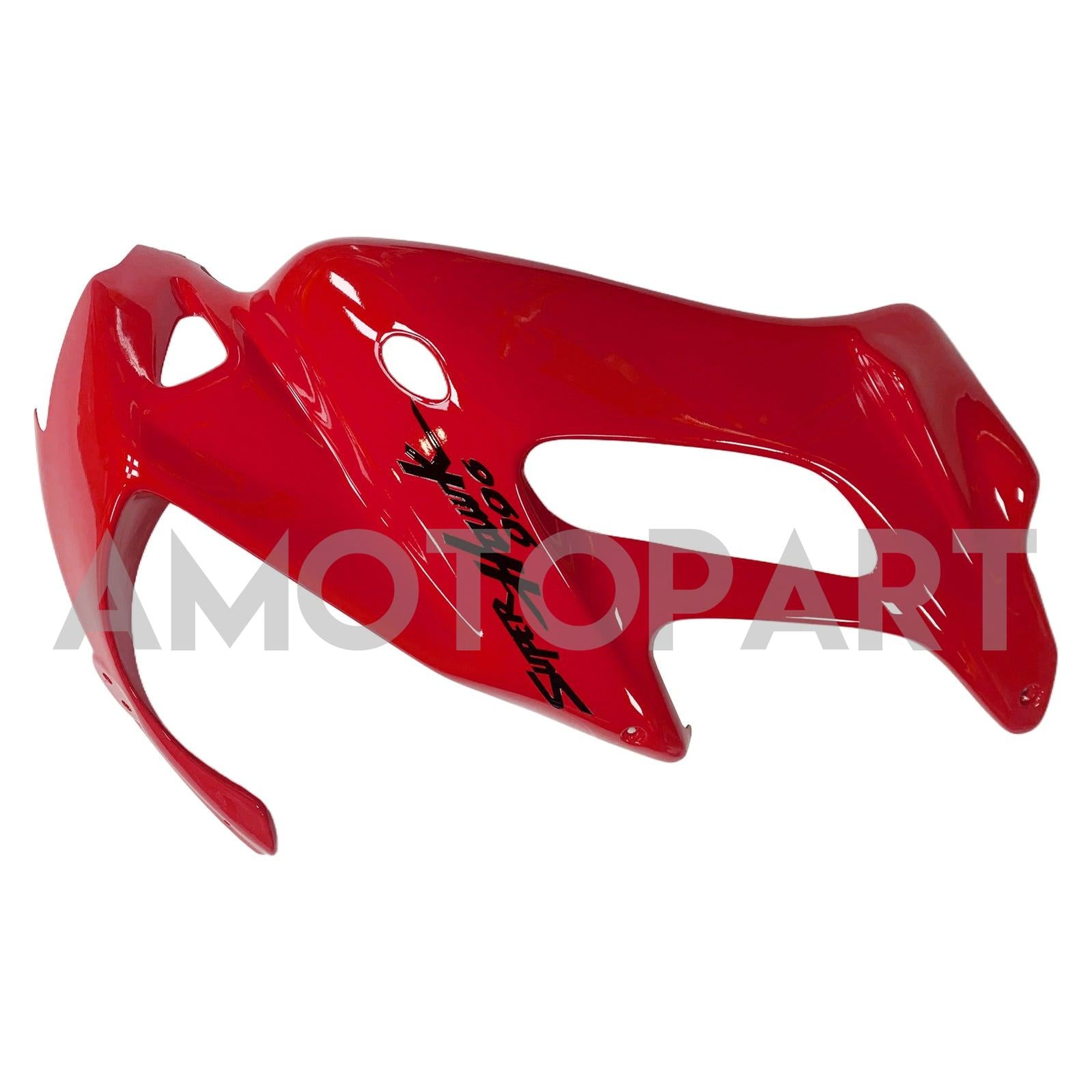 Amotopart 1997-2005 VTR1000F Honda Red with Black Logo Fairing Kit