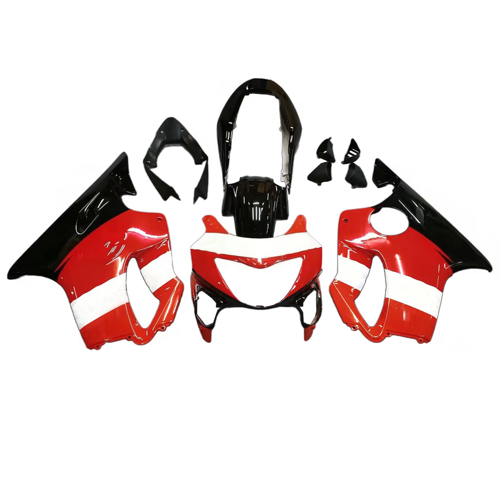 Amotopart Honda CBR600F4 1999-2000 Red&Orange Repjol Fairing Kit