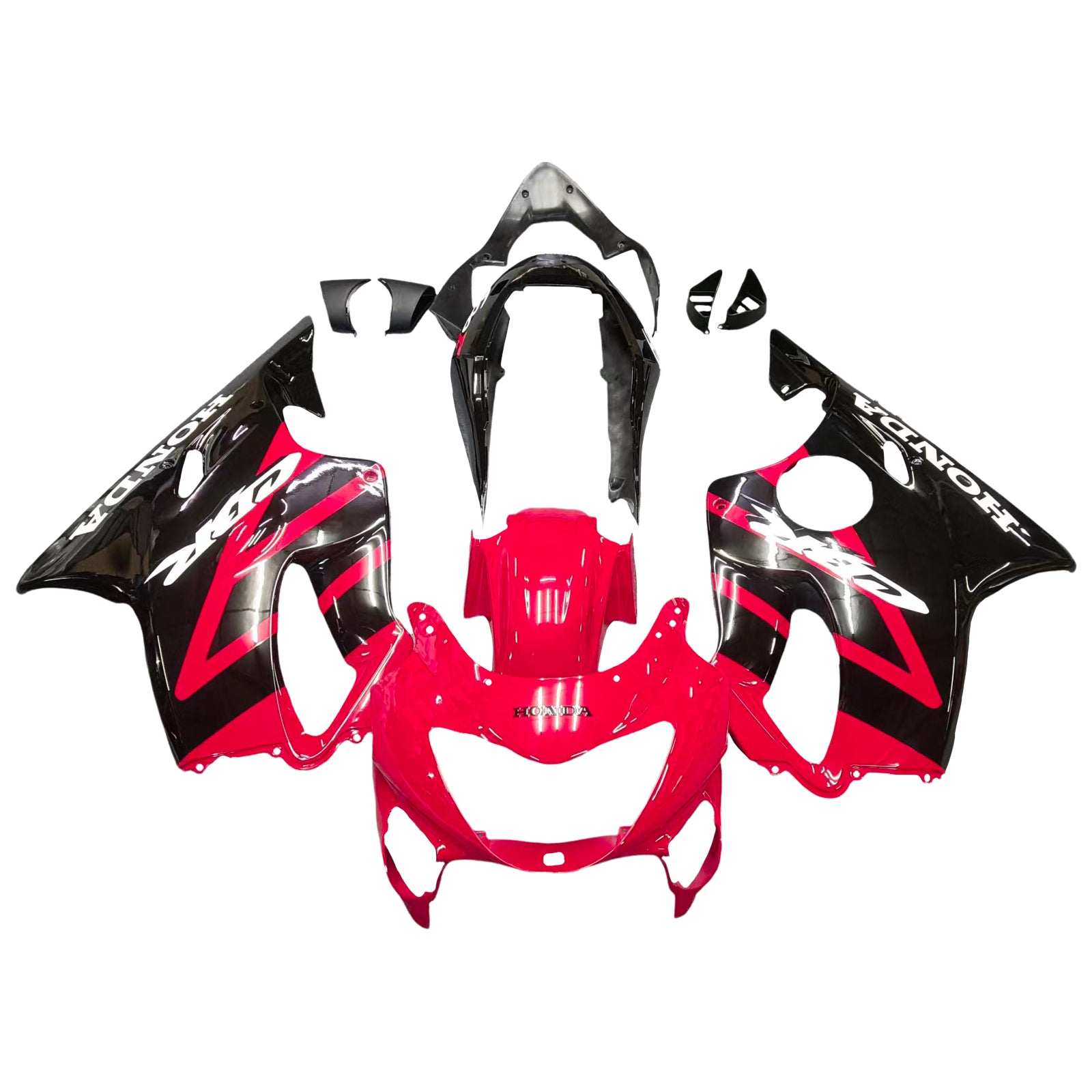 Amotopart Honda CBR600F4 1999-2000 Red & Black Style 1 Fairing Kit