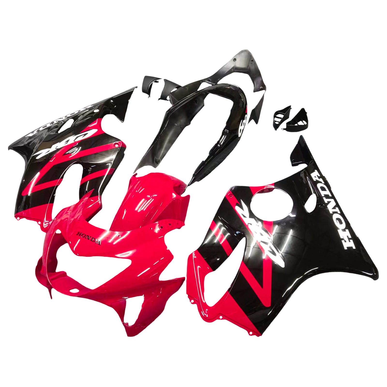 Amotopart Honda CBR600F4 1999-2000 Red & Black Style 1 Fairing Kit