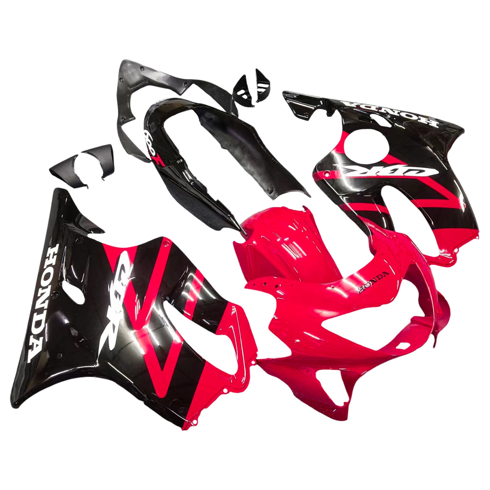 Amotopart Honda CBR600F4 1999-2000 Red & Black Style 1 Fairing Kit
