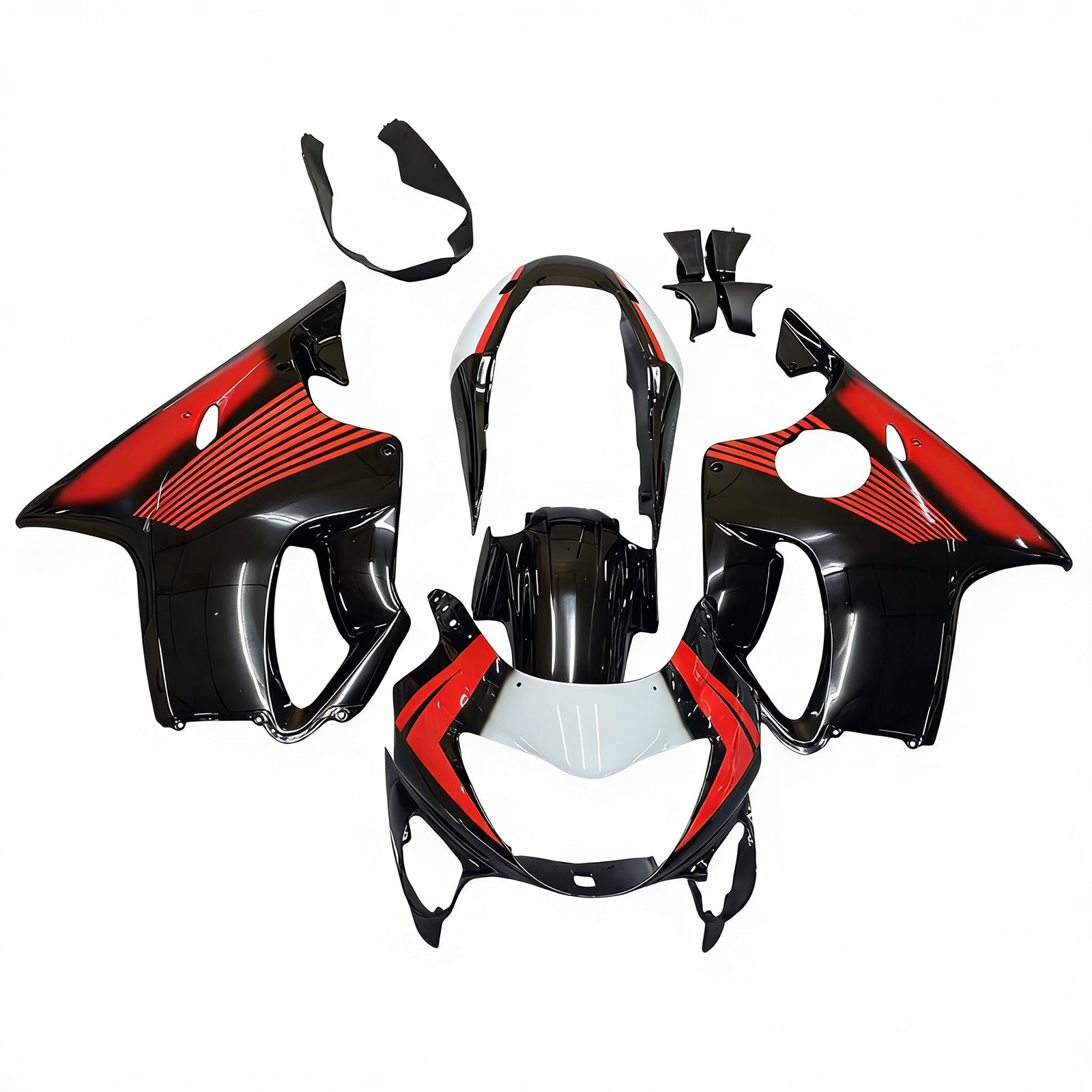 Amotopart 1999-2000 CBR600 F4 ホンダ レッド&オレンジ フェアリングキット