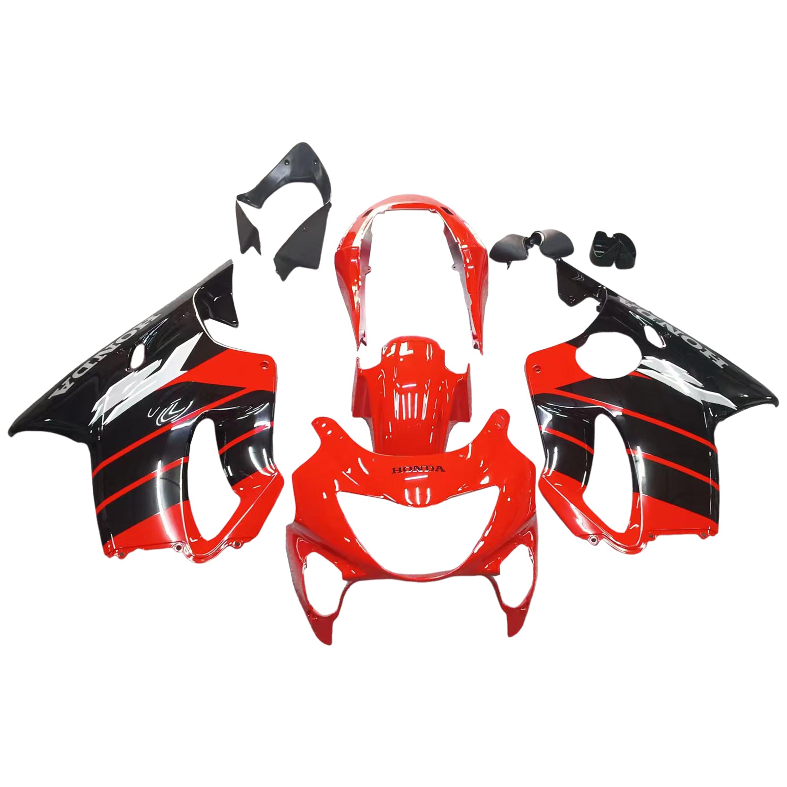 Amotopart 1999-2000 CBR600 F4 Honda Red&Black Fairing Kit