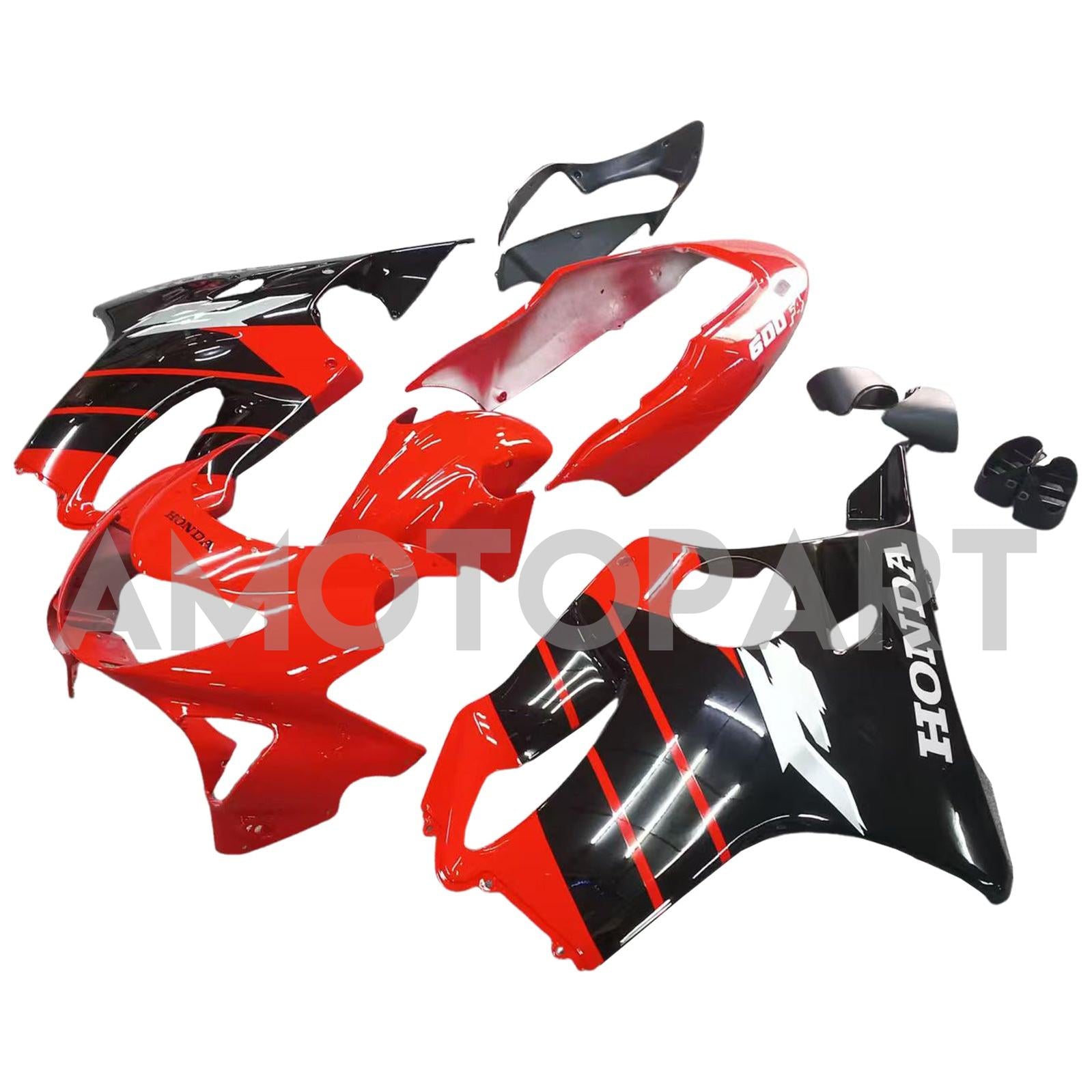 Amotopart 1999-2000 CBR600 F4 Honda Red&Black Fairing Kit