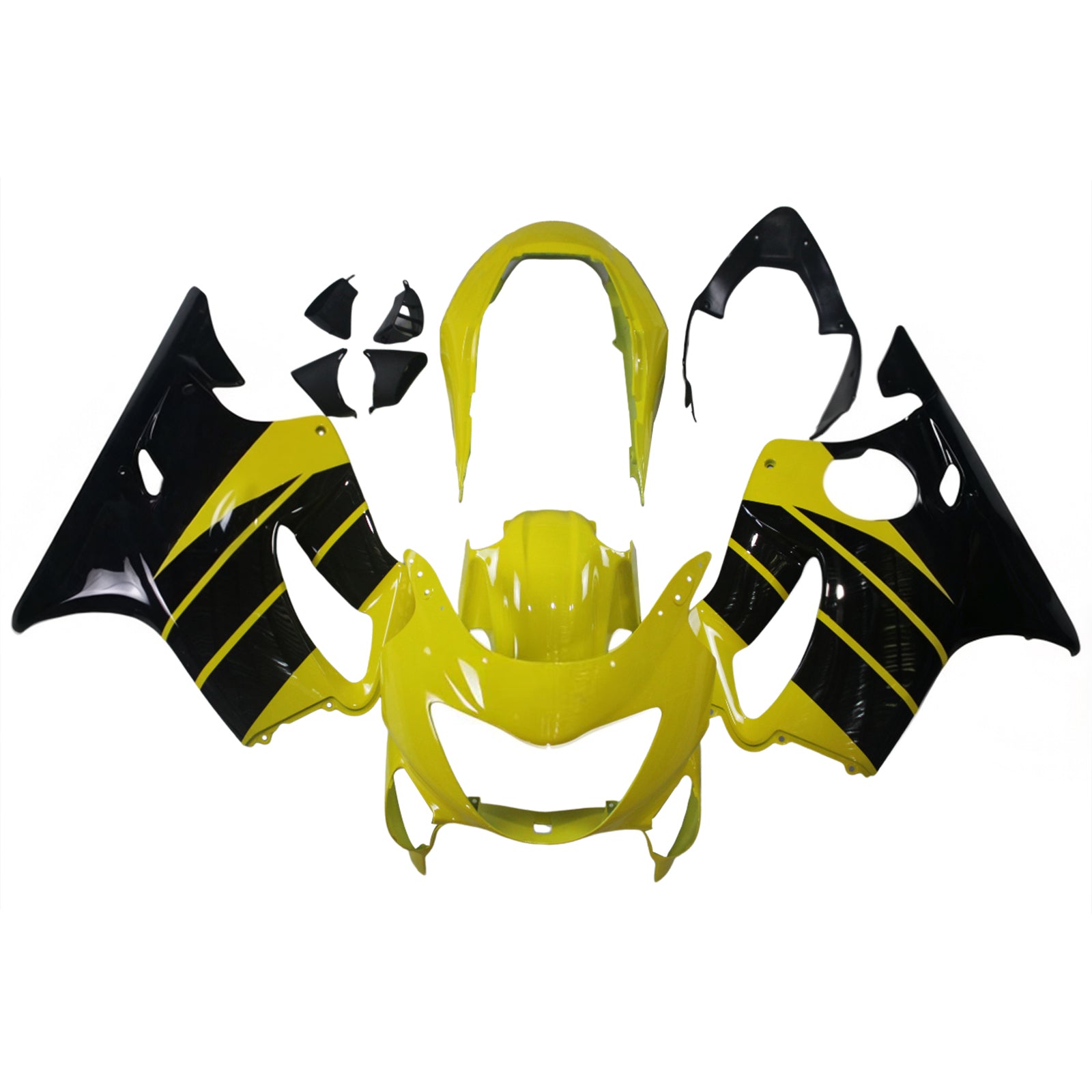 Amotopart 1999-2000 CBR600 F4 Honda Yellow&Black Fairing Kit