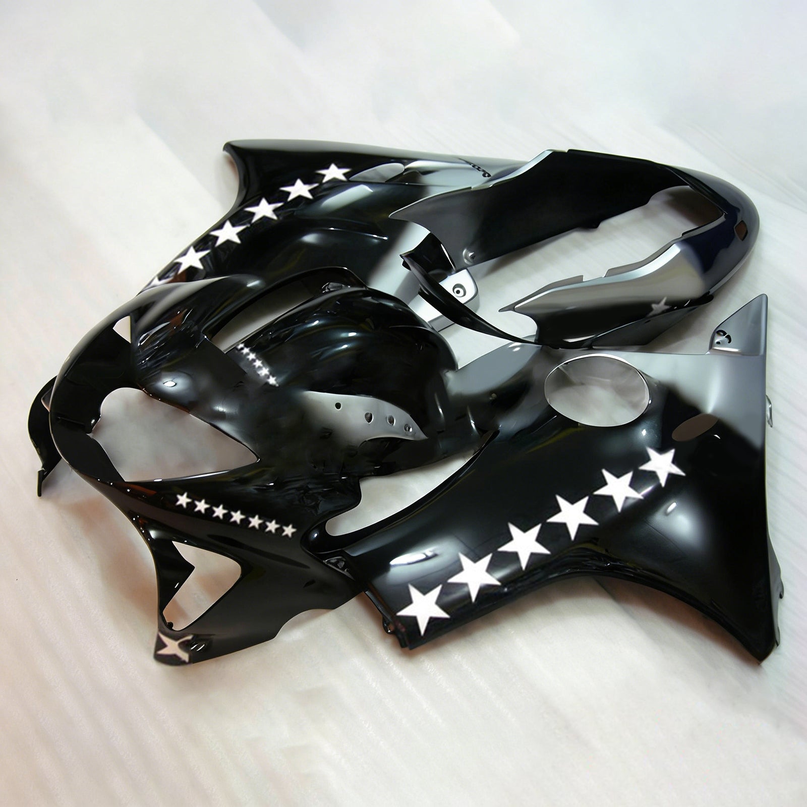 Amotopart 1999-2000 CBR600 F4 Honda Black&White Fairing Kit