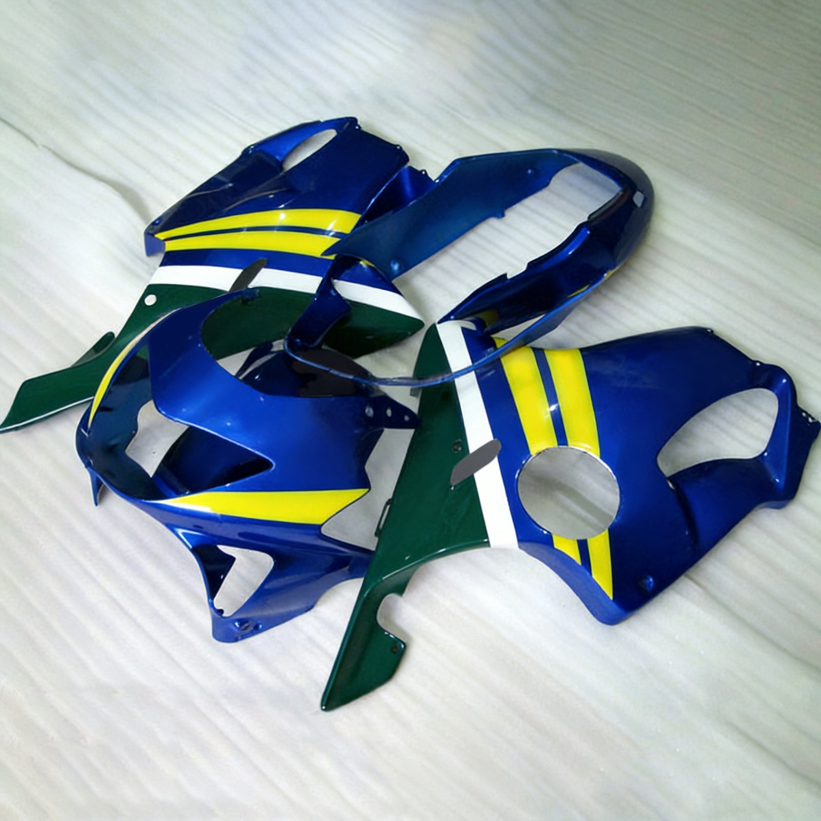 Amotopart 1999-2000 CBR600 F4 Honda Yellow&Blue Fairing Kit