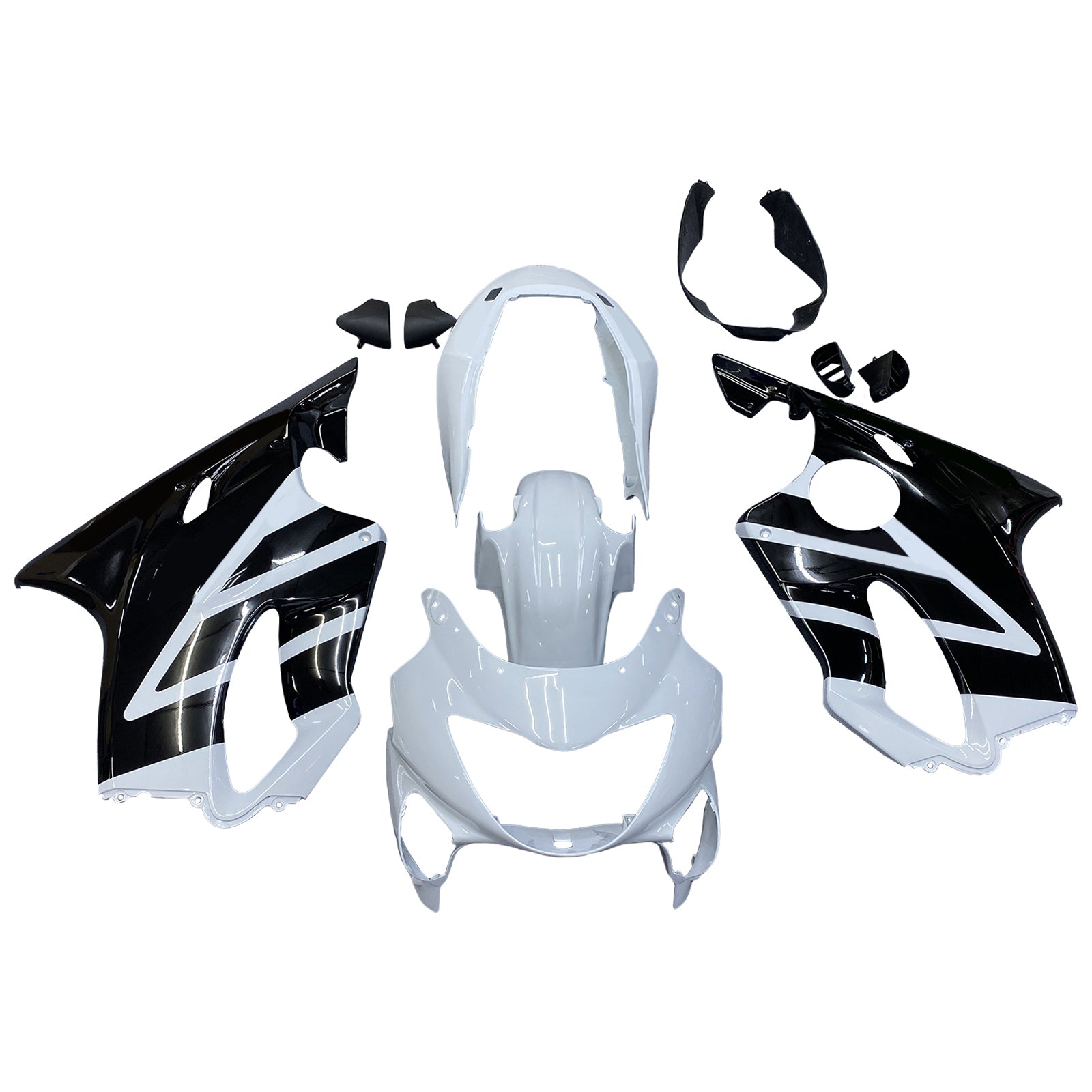 Amotopart 1999-2000 CBR600 F4 Honda White&Black Fairing Kit
