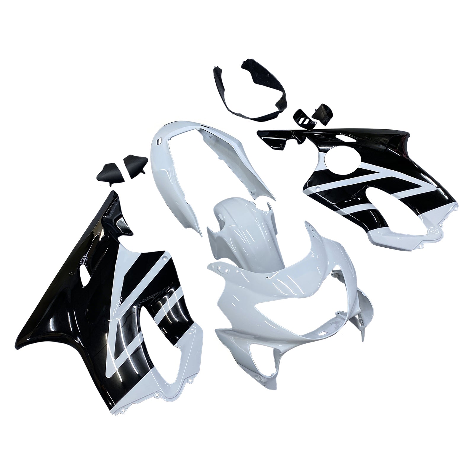 Amotopart 1999-2000 CBR600 F4 Honda White&Black Fairing Kit