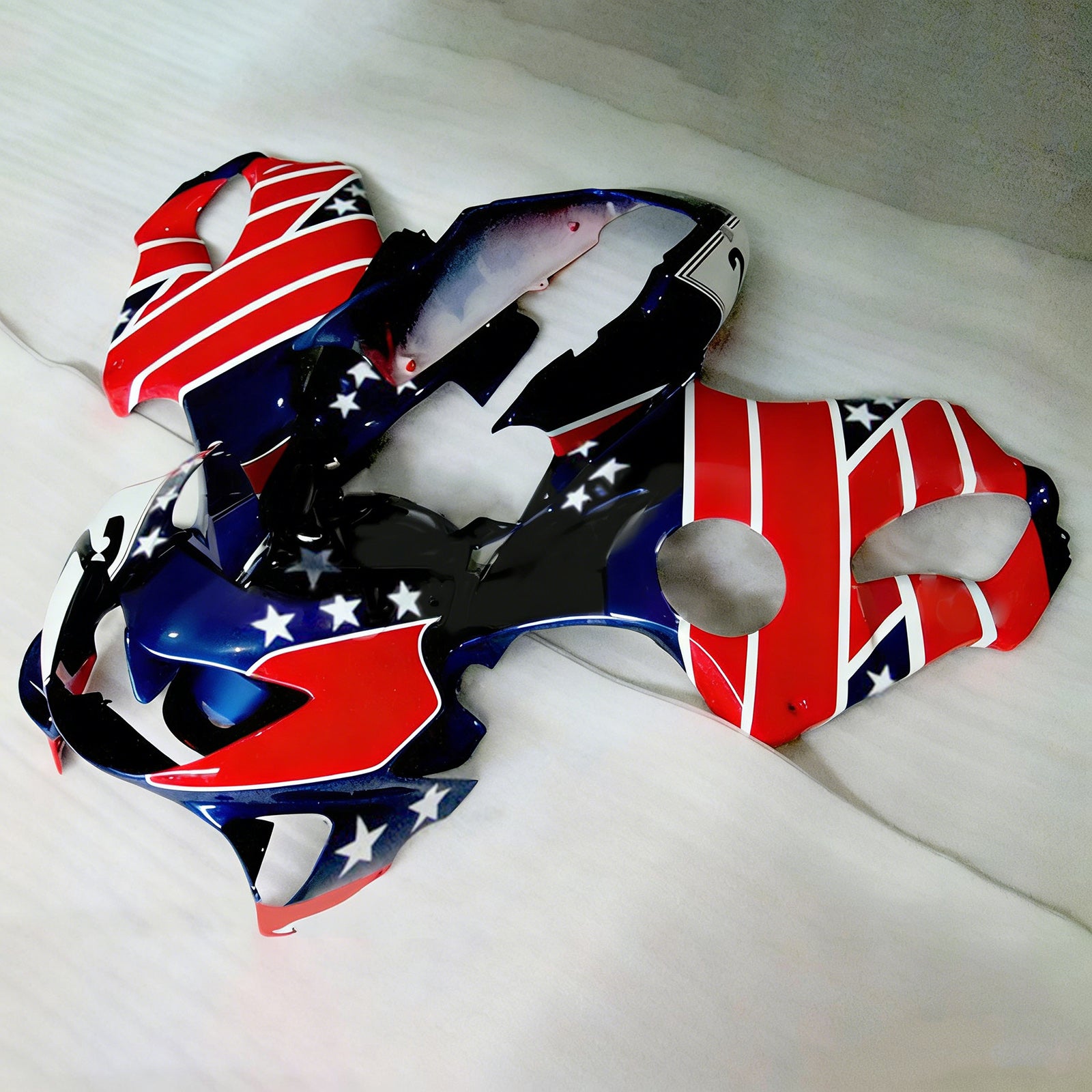Amotopart 1999–2000 CBR600 F4 Honda Rot&Blue Style2 Verkleidungssatz