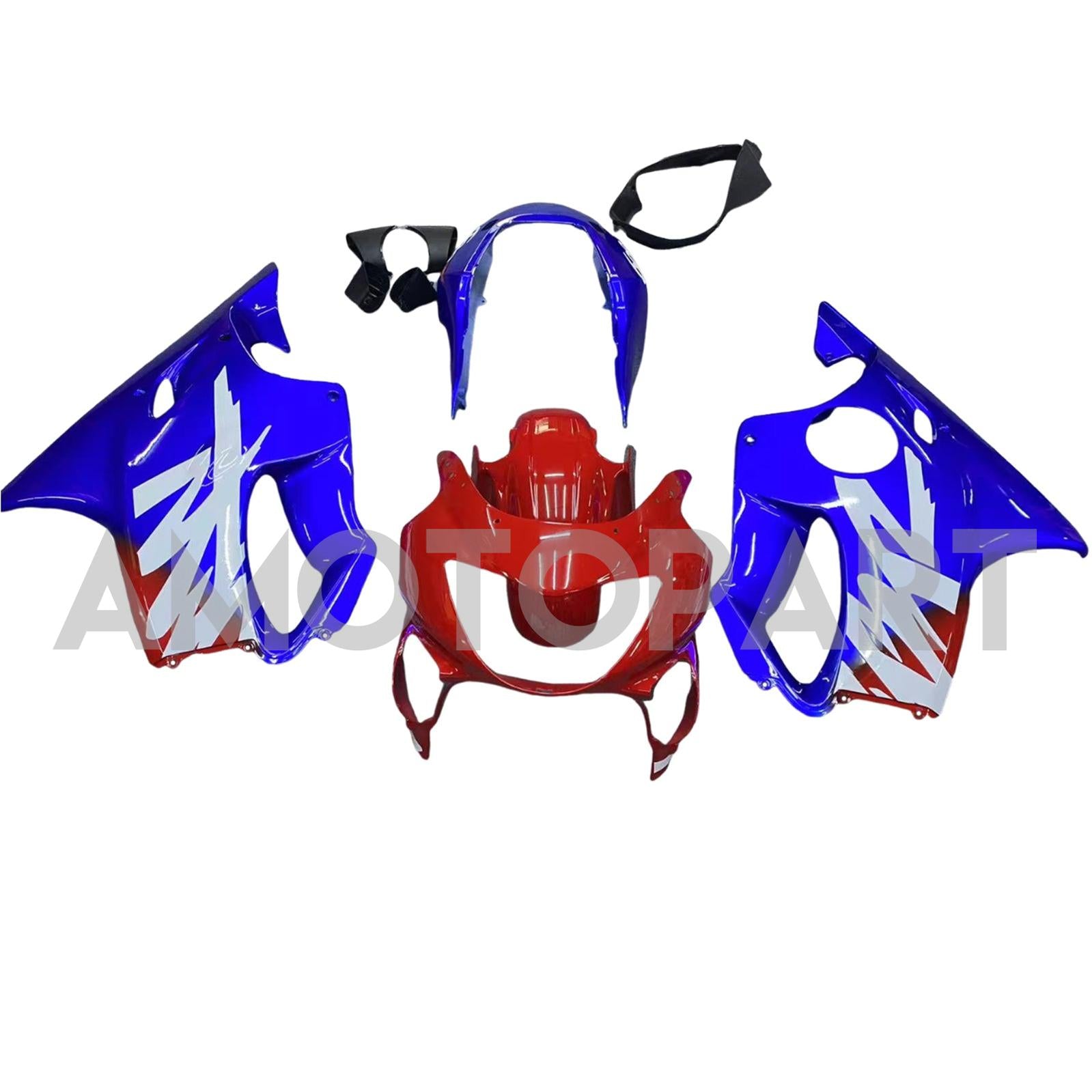 Amotopart 1999-2000 Kit carena Honda CBR600 F4 bianco blu lucido
