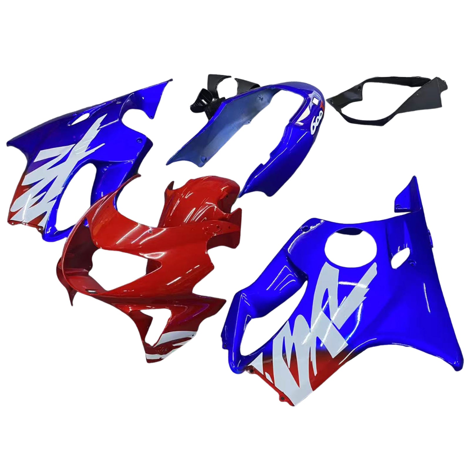 Amotopart 1999-2000 Honda CBR600 F4 Red Blue Fairing Kit