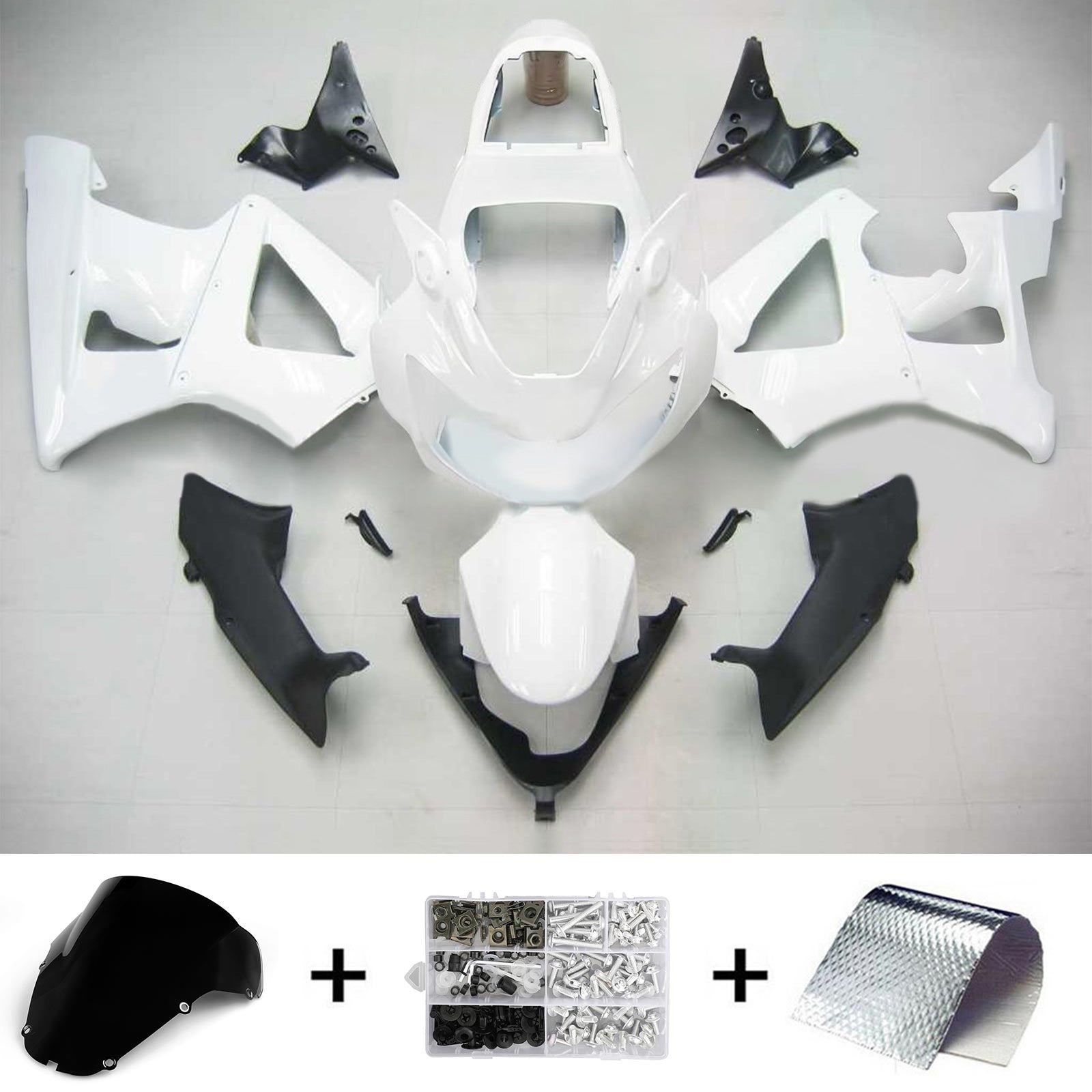 Kit carenatura bianca Amotopart 2000-2001 Honda CBR929RR