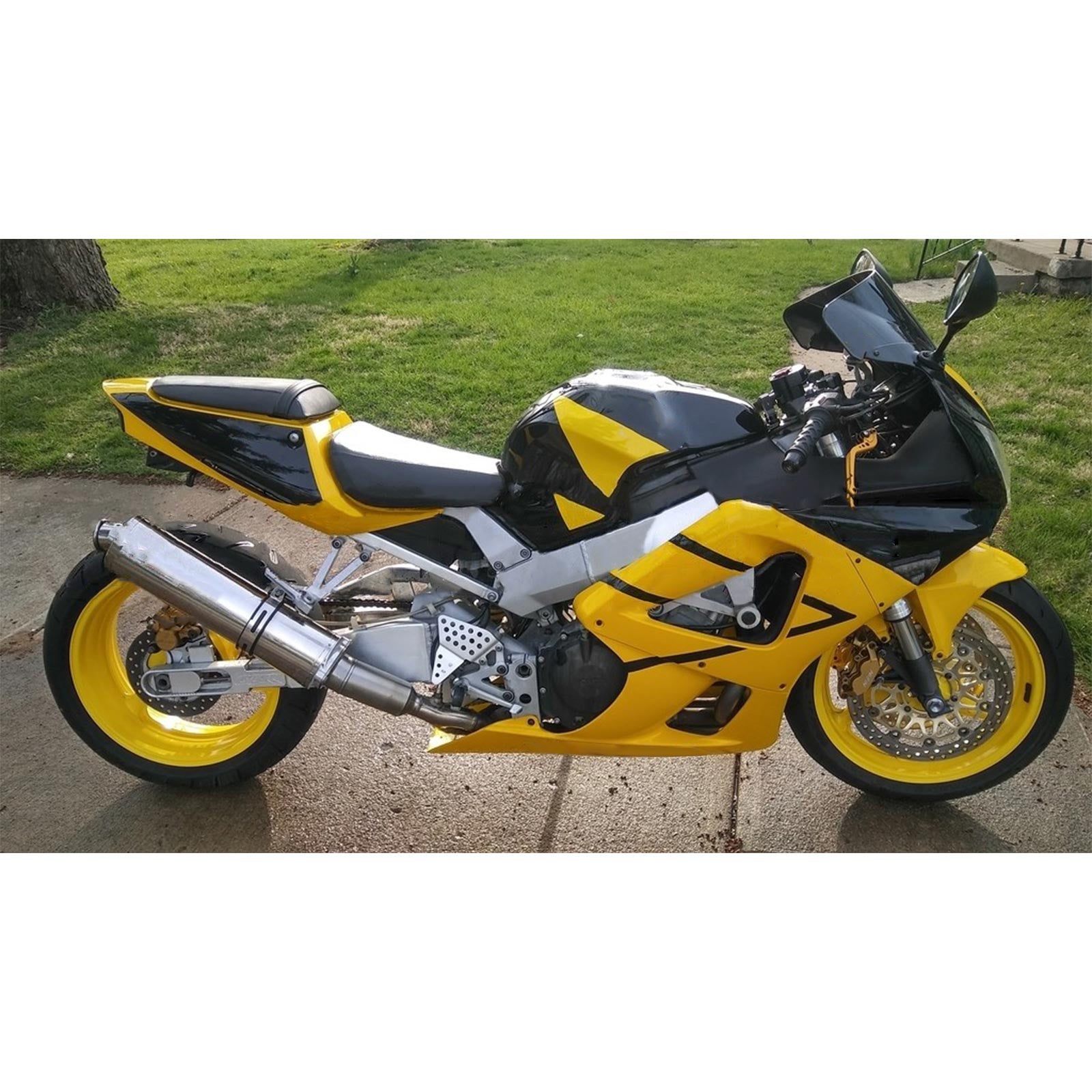 Amotopart 2000-2001 Honda CBR929RR Fairing Yellow Kit