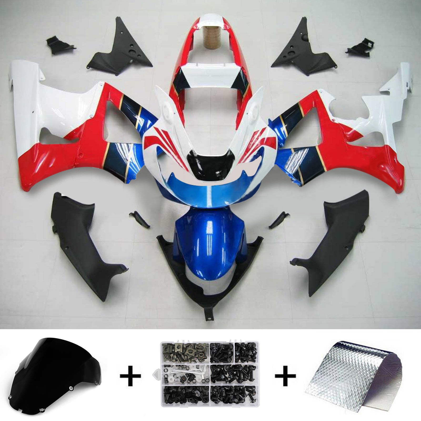 Cupolino Amotopart blu per Honda CBR929RR 2000-2001&RKit ed Style4