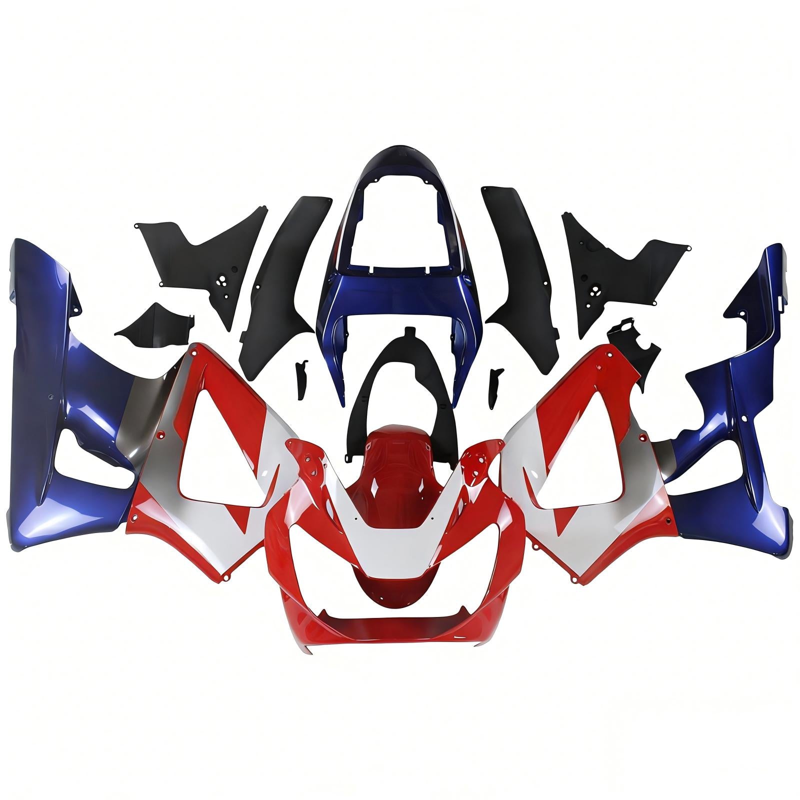 Amotopart 2000-2001 Honda CBR929RR Fairing Blue&Red Style1 Kit