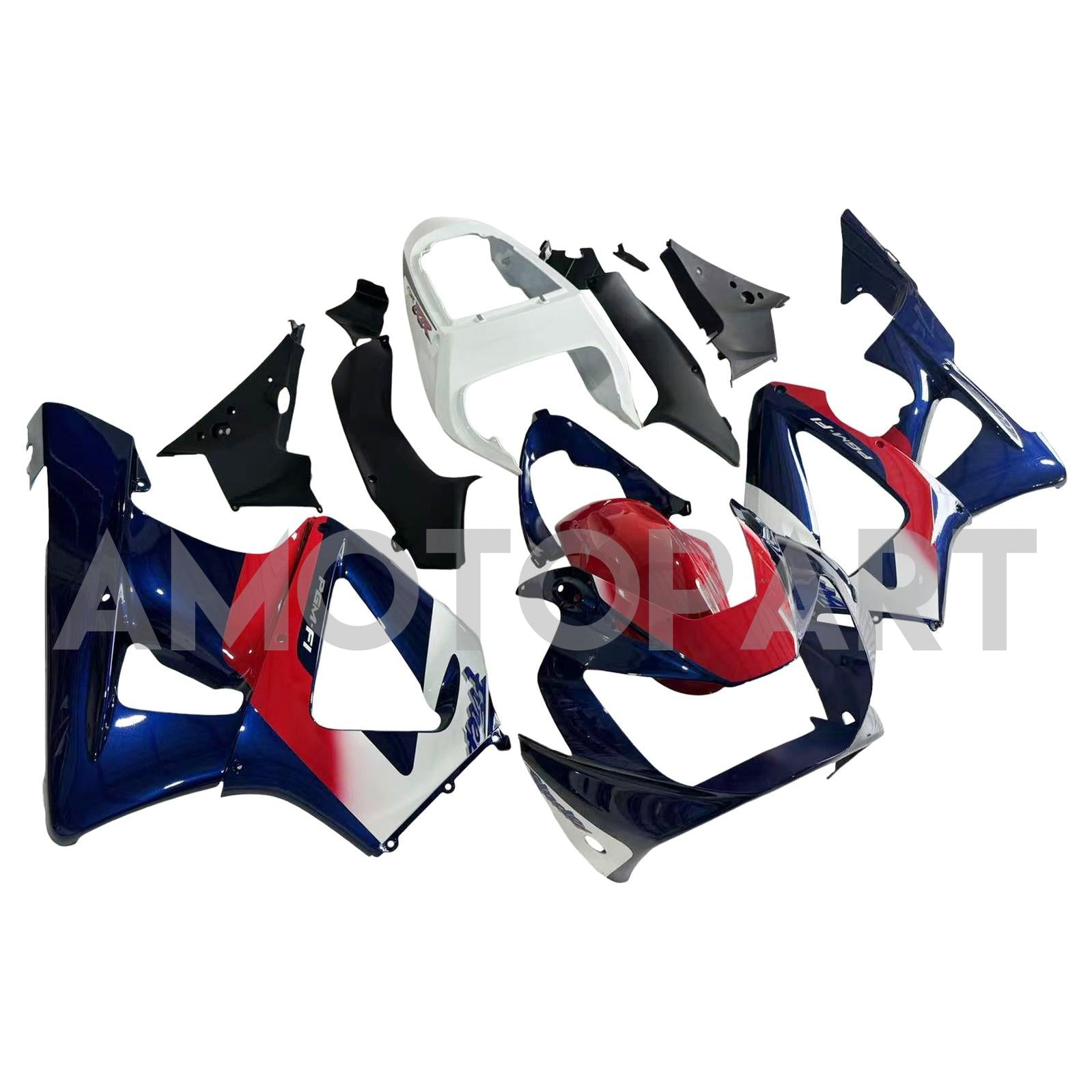 Amotopart 2000-2001 CBR929RR Honda Red&Blue Fairing Kit
