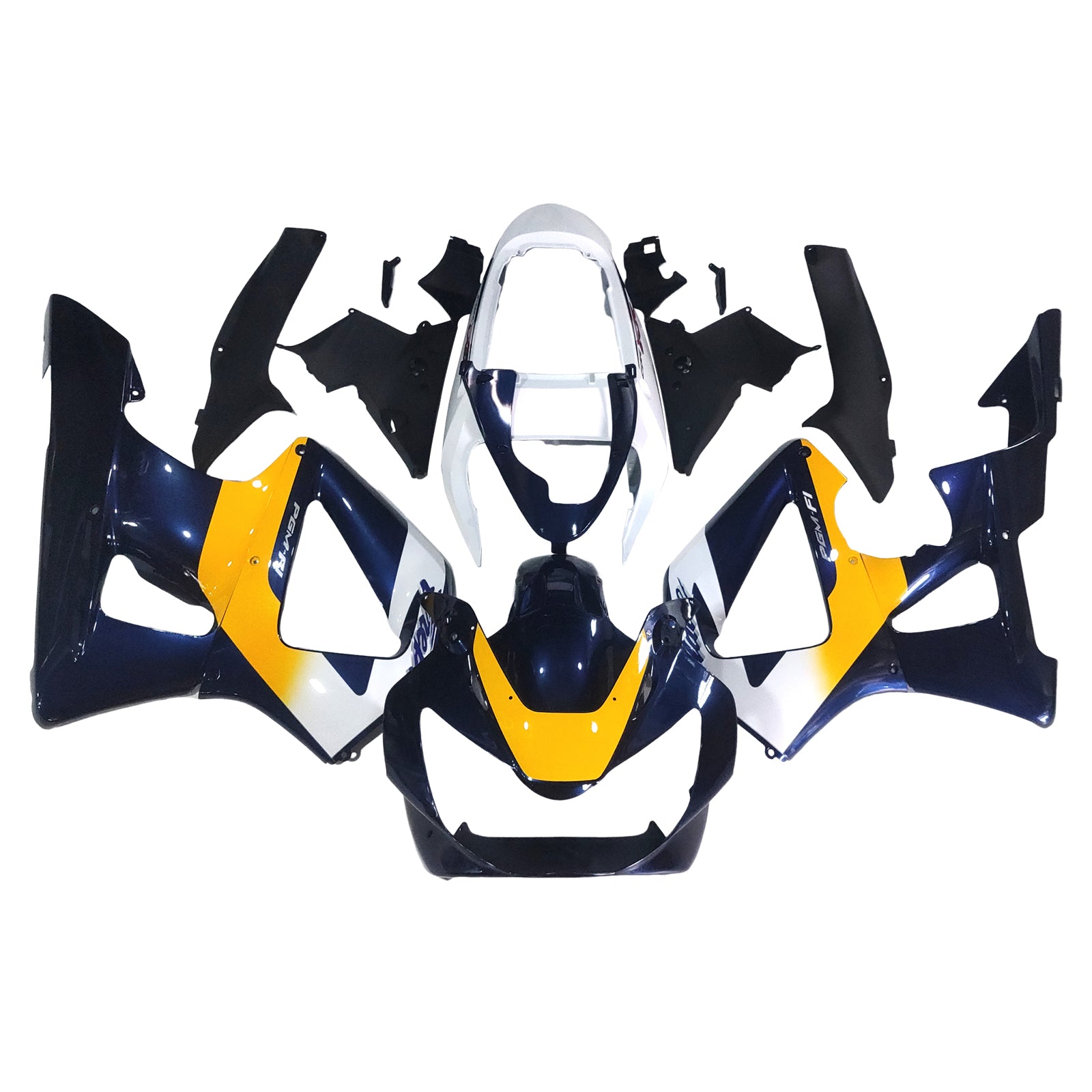Amotopart 2000-2001 CBR929RR Honda Gul&Blue kåbesæt