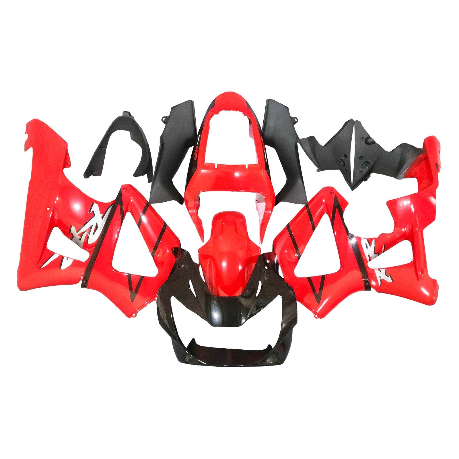 Amotopart 2000-2001 Honda CBR929RR Glossy Red Black Fairing Kit