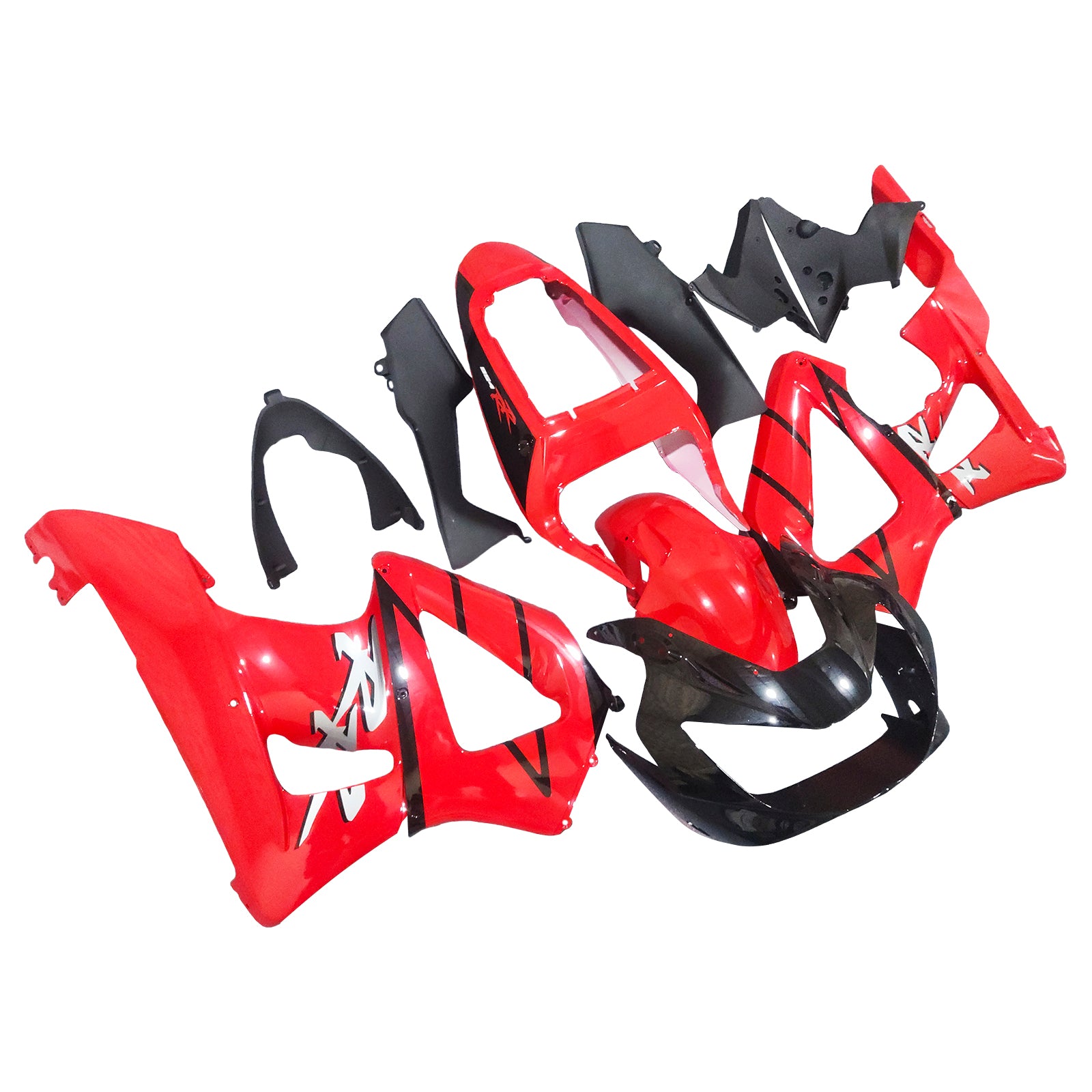 Amotopart 2000-2001 Honda CBR929RR Glossy Red Black Fairing Kit