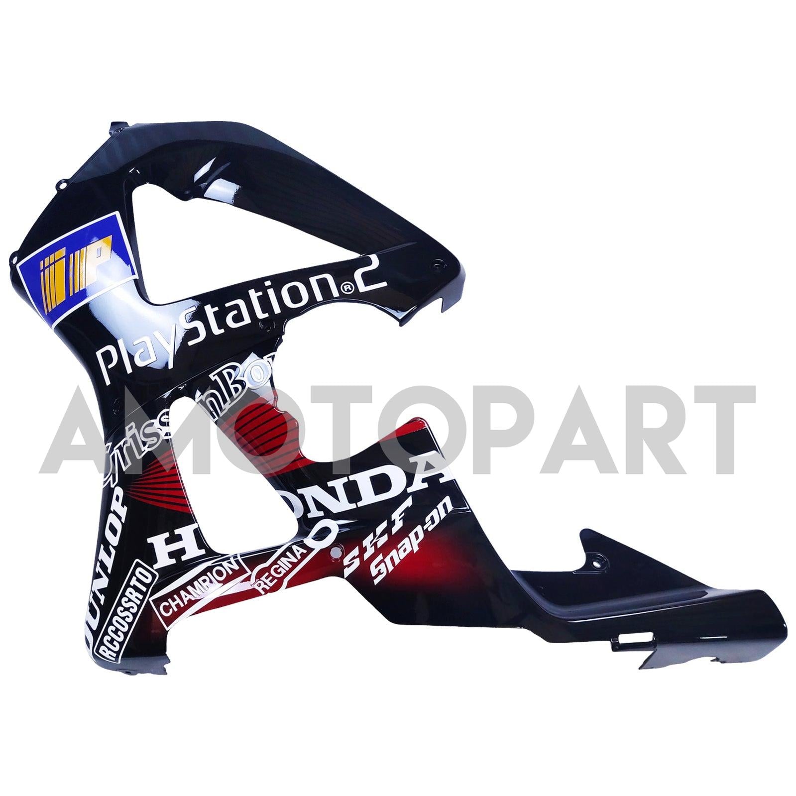 Amotopart 2000-2001 Honda CBR929RR Black Red &Patterns Fairing Kit