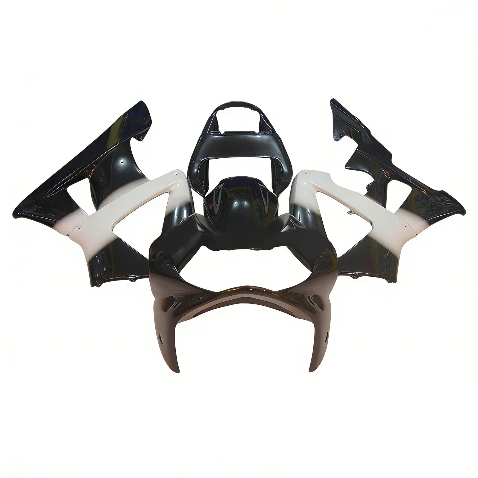 Amotopart 2000-2001 Honda CBR929RR Black White Fairing Kit