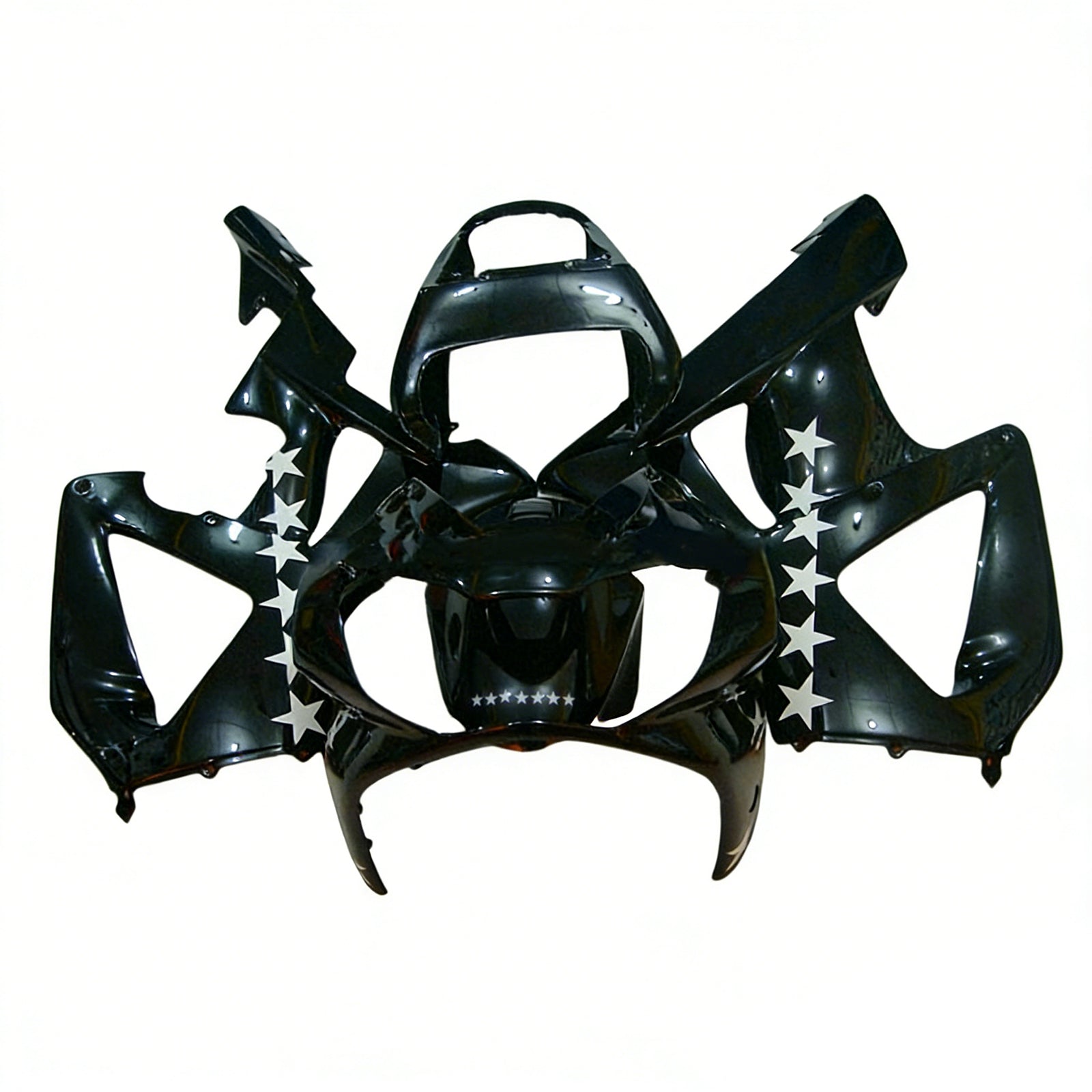 AMOTOPT 2000-2001 HONDA CBR929RR KIT DE FAIRAÇÃO BLACK E BRANCA