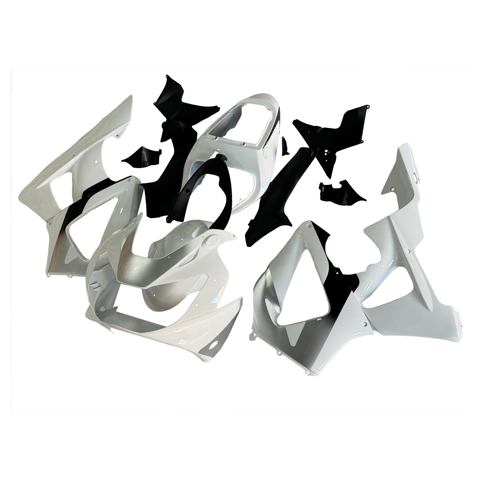 Amotopart 2000-2001 Honda CBR929RR White Black Fairing Kit