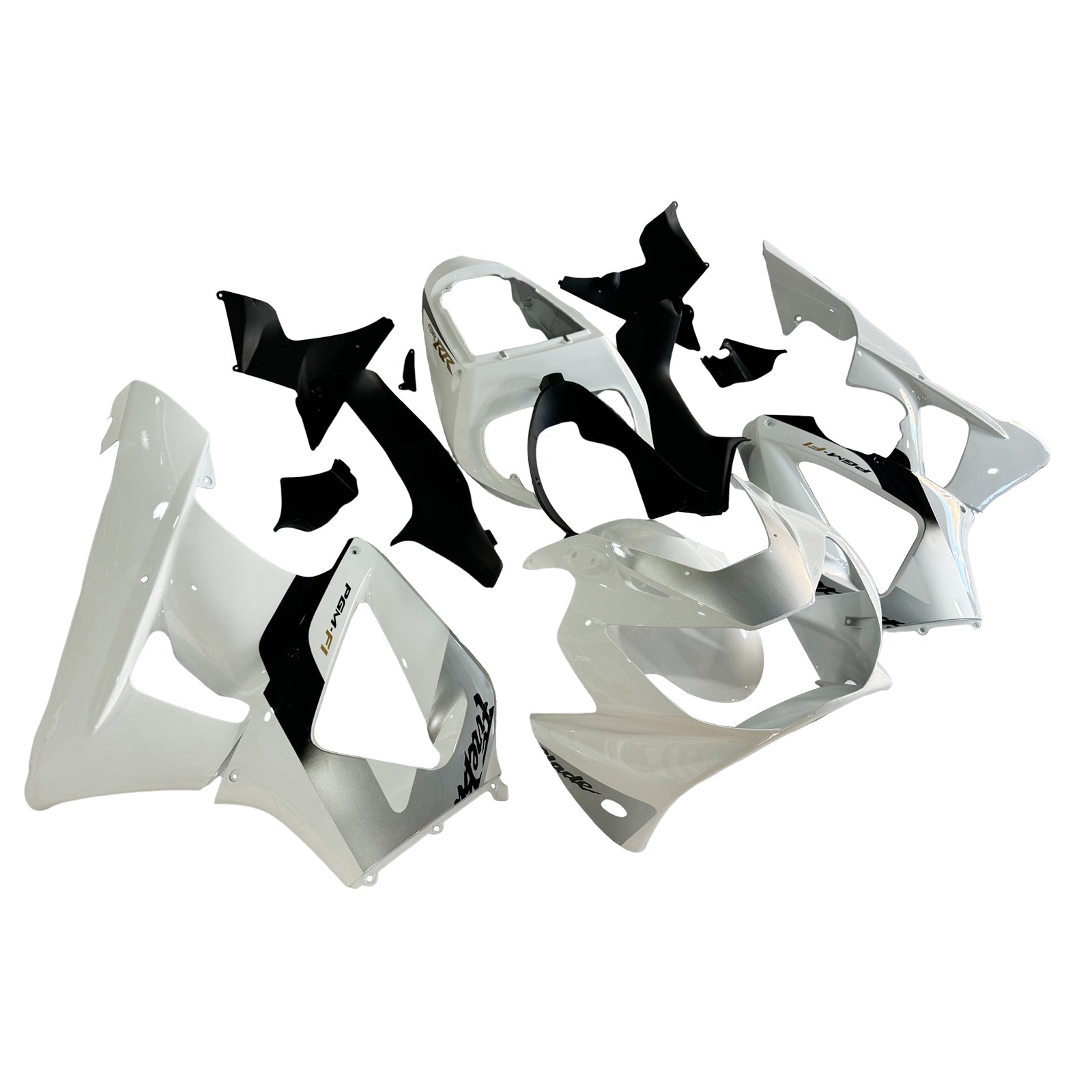 Amotopart 2000-2001 Honda CBR929RR White Black Fairing Kit