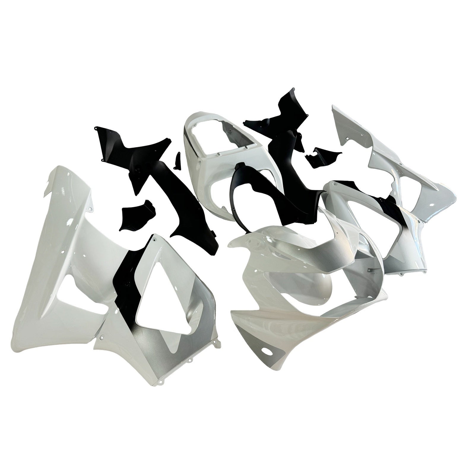 Amotopart 2000-2001 Honda CBR929RR White Black Fairing Kit