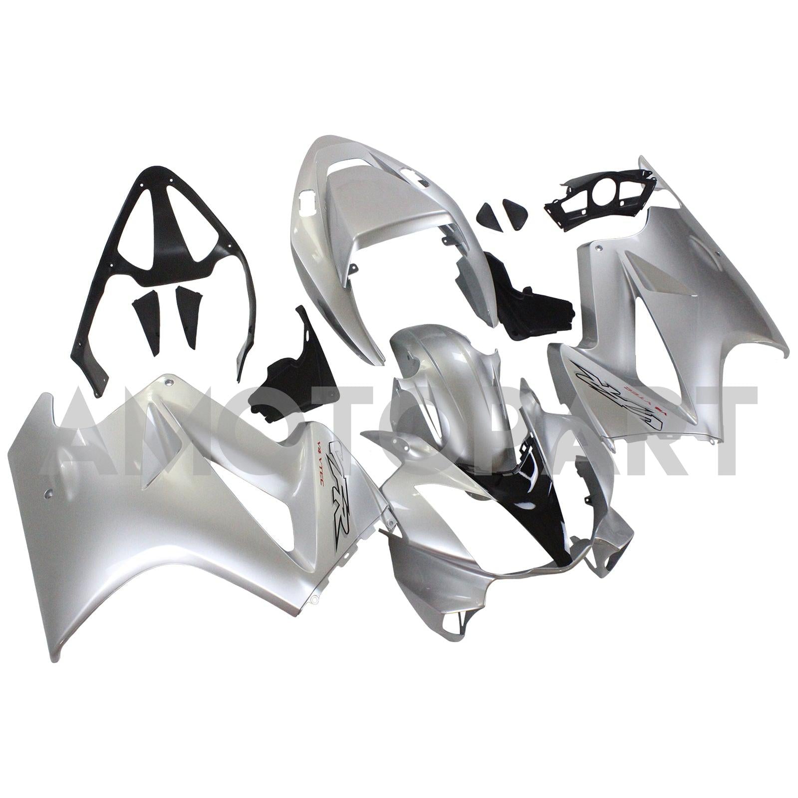 Amotopart 2002-2012 Honda VFR800 Sliver Fairing KIt