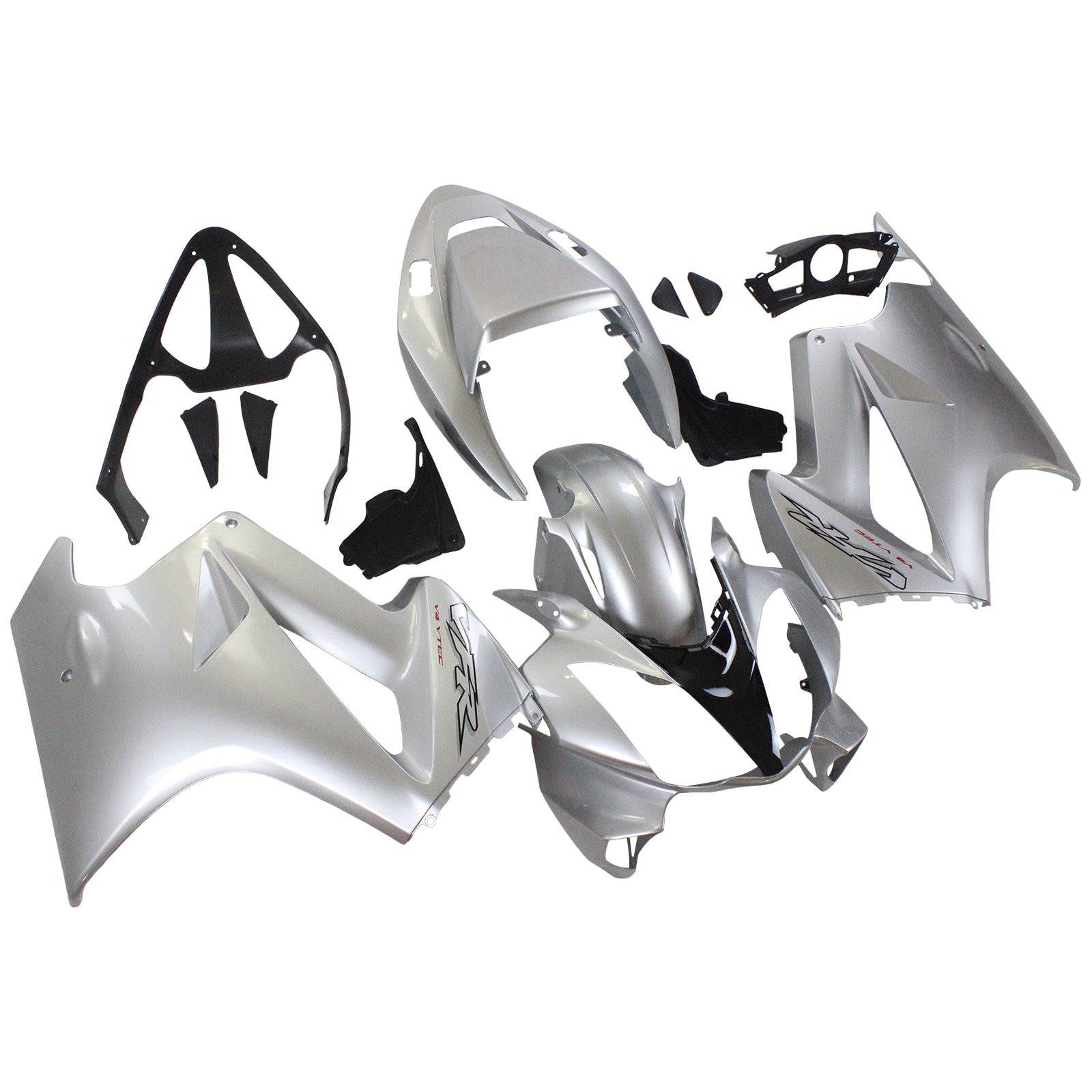 Amotopart 2002-2012 Honda VFR800 Sliver Fairing KIt