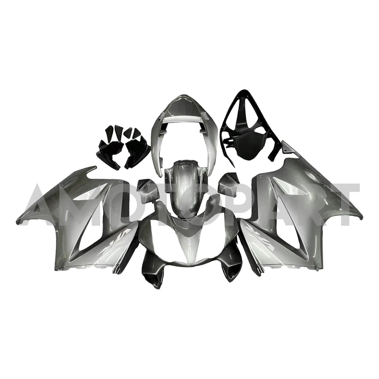 Amotopart 2002-2012 Honda VFR800 Sliver Grey Fairing KIt